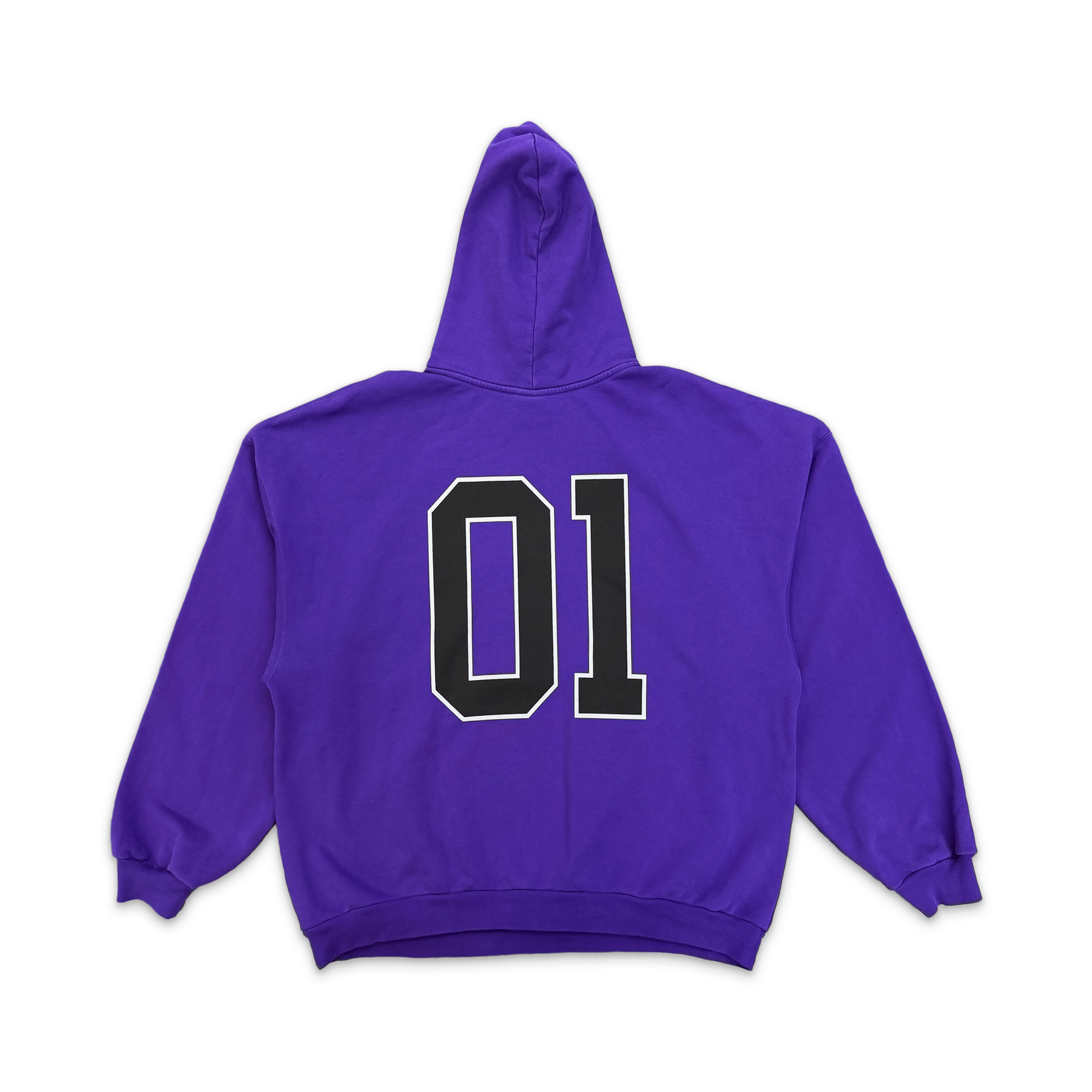 Oversized Basketball Series Hoodie "Purple"