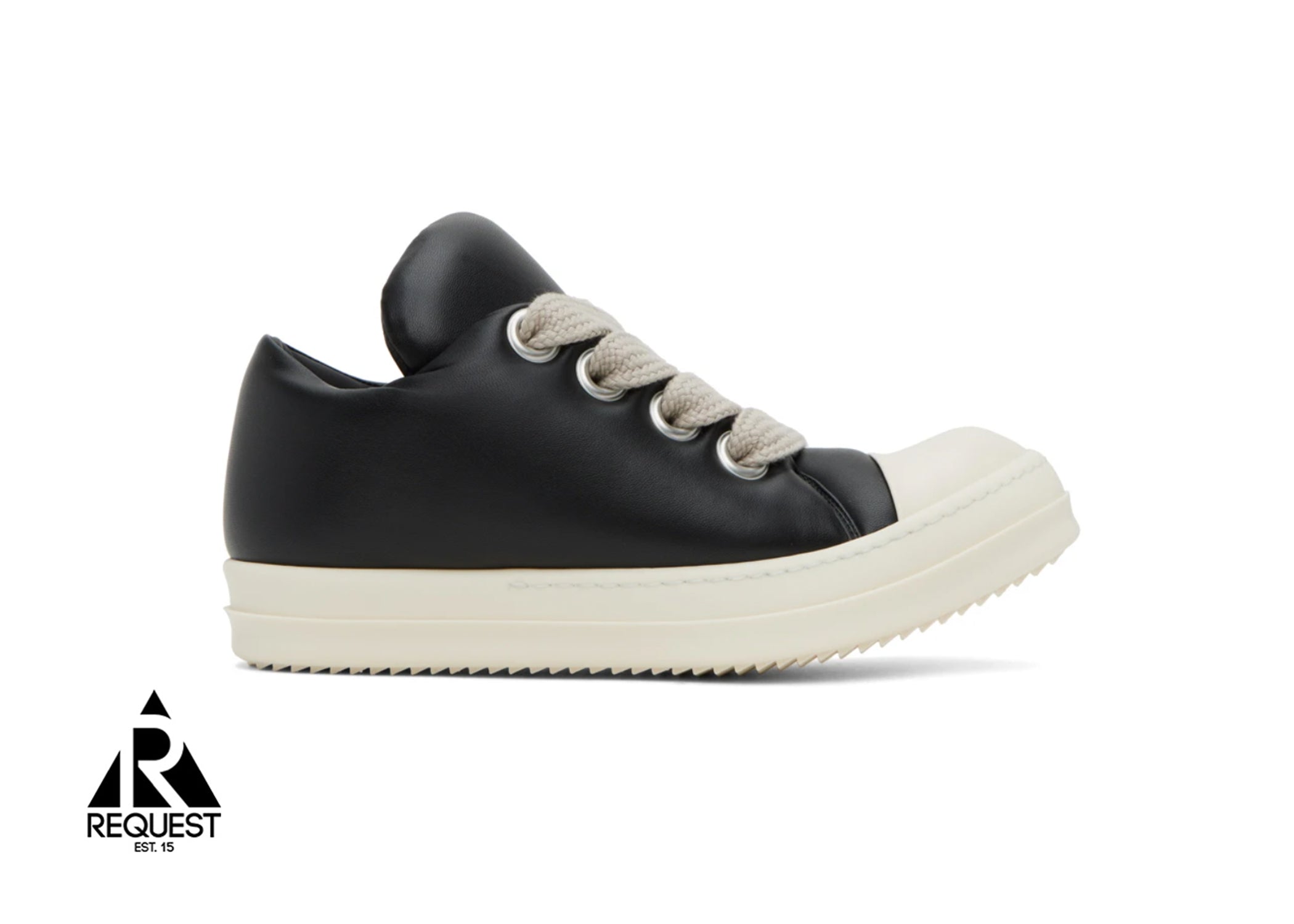 Rick Owens Ramones Jumbo Padded Lace Low "Black"