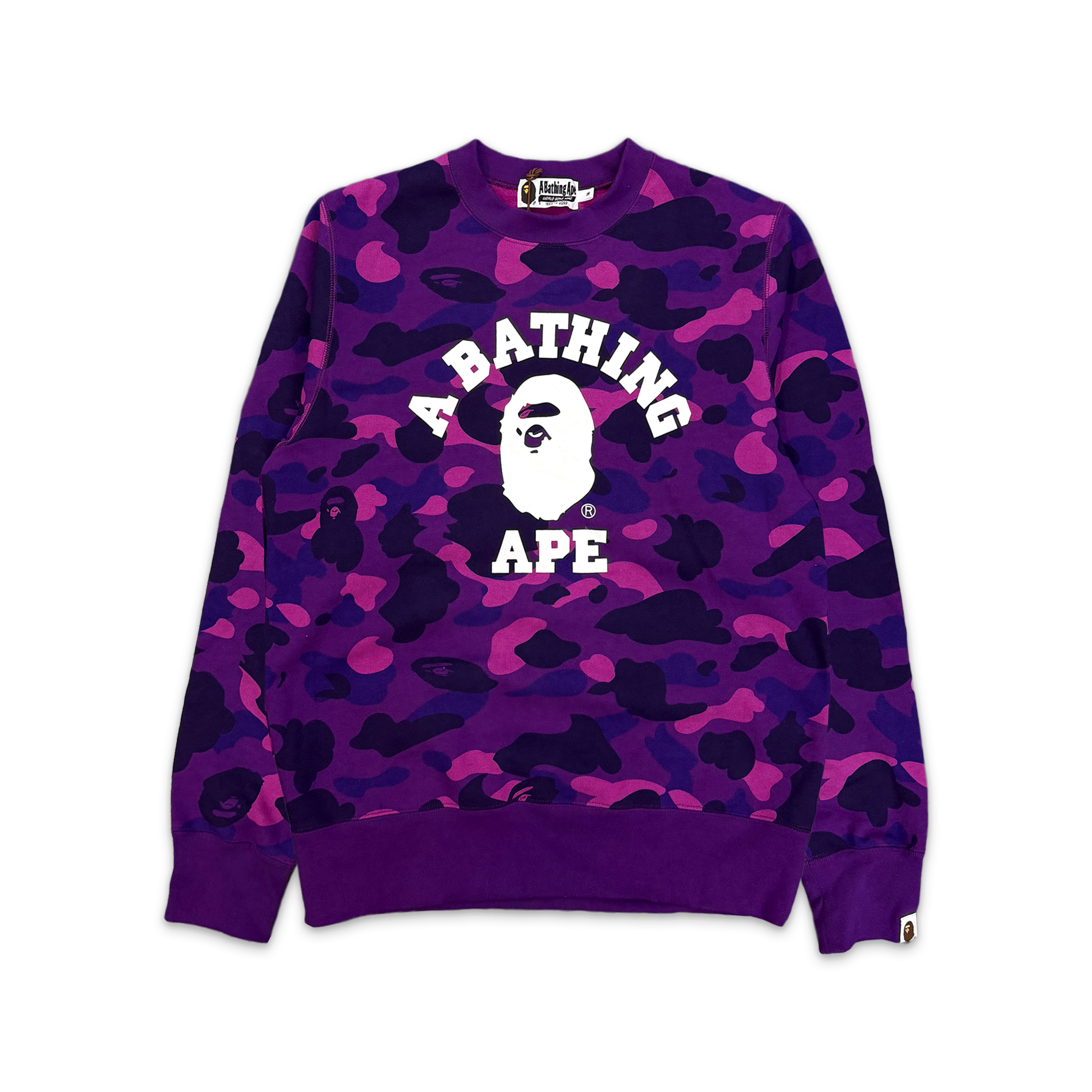 Color Camo College Crewneck “Purple"