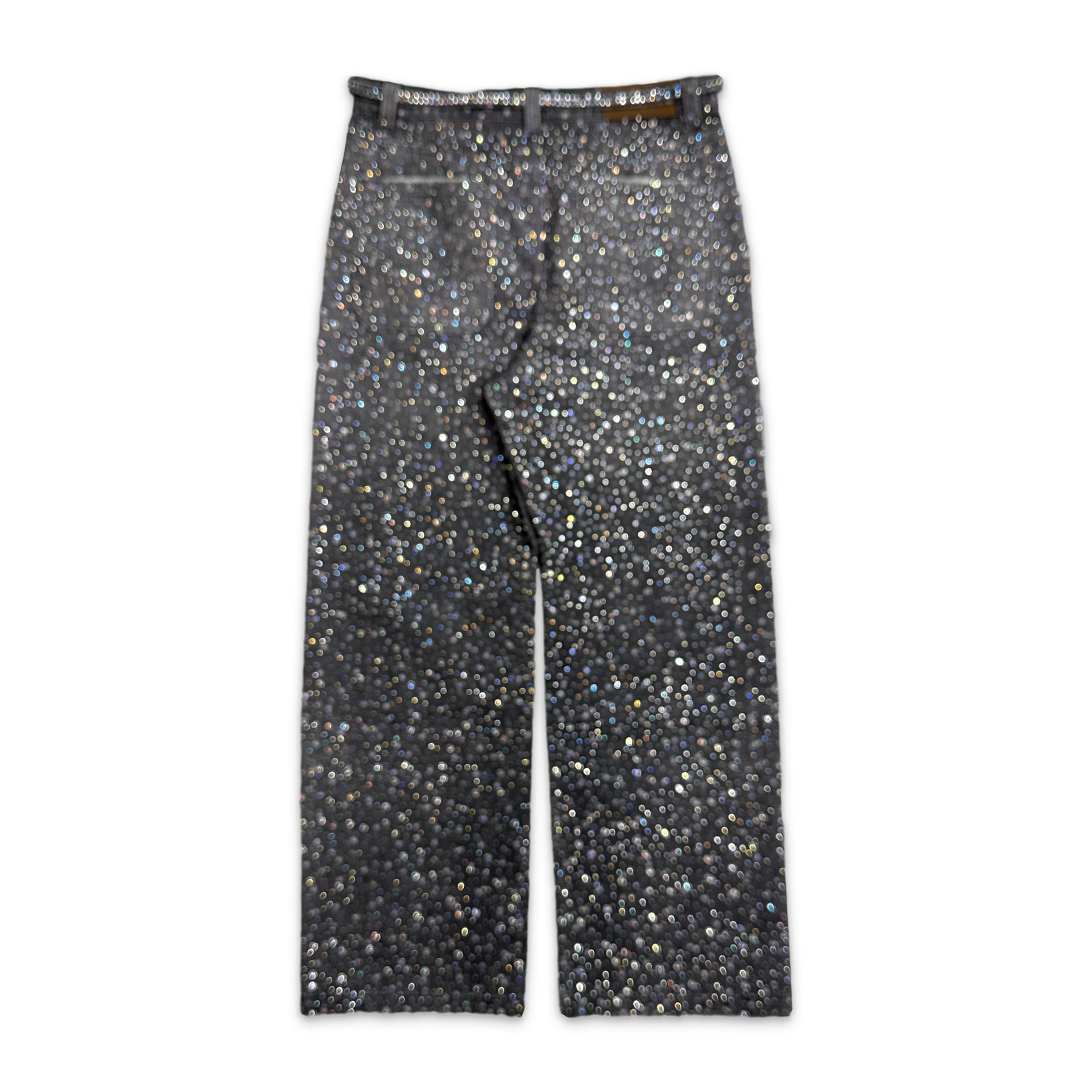 Birth of Royal Child, 3D Printing Washed 20k Swarovski Diamond Boro Denim "Black"
