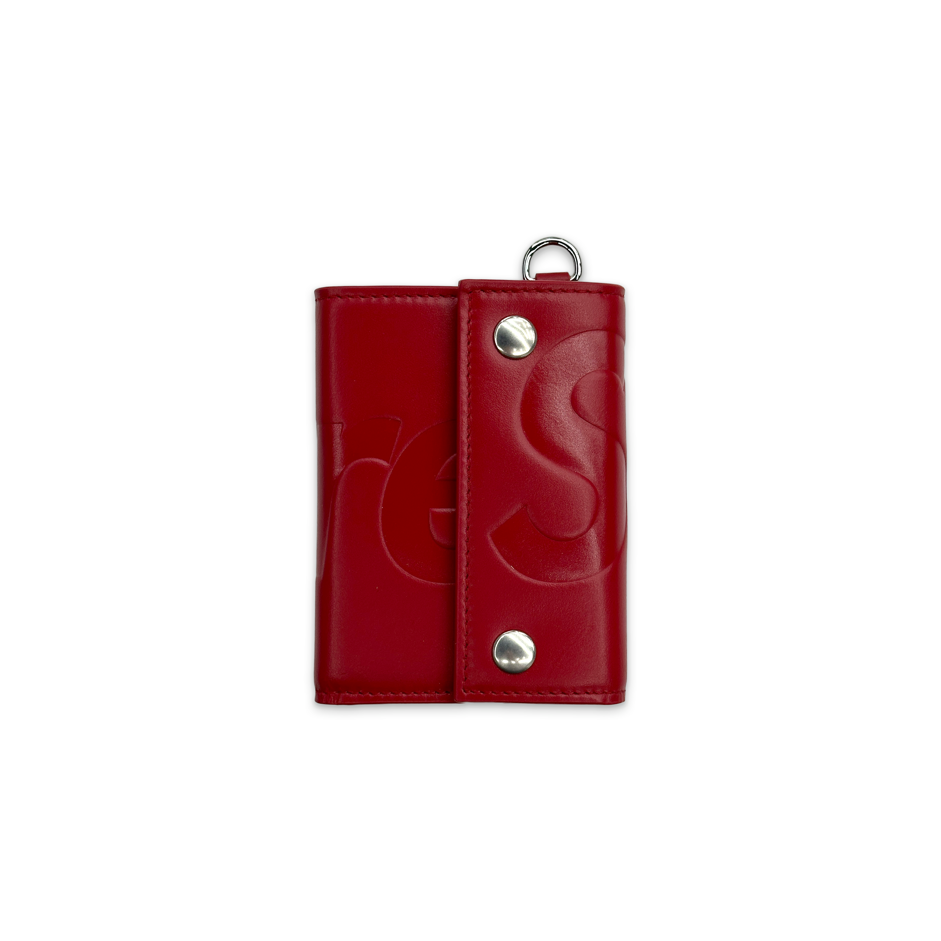 Leather Chain Wallet "Red (FW25)"