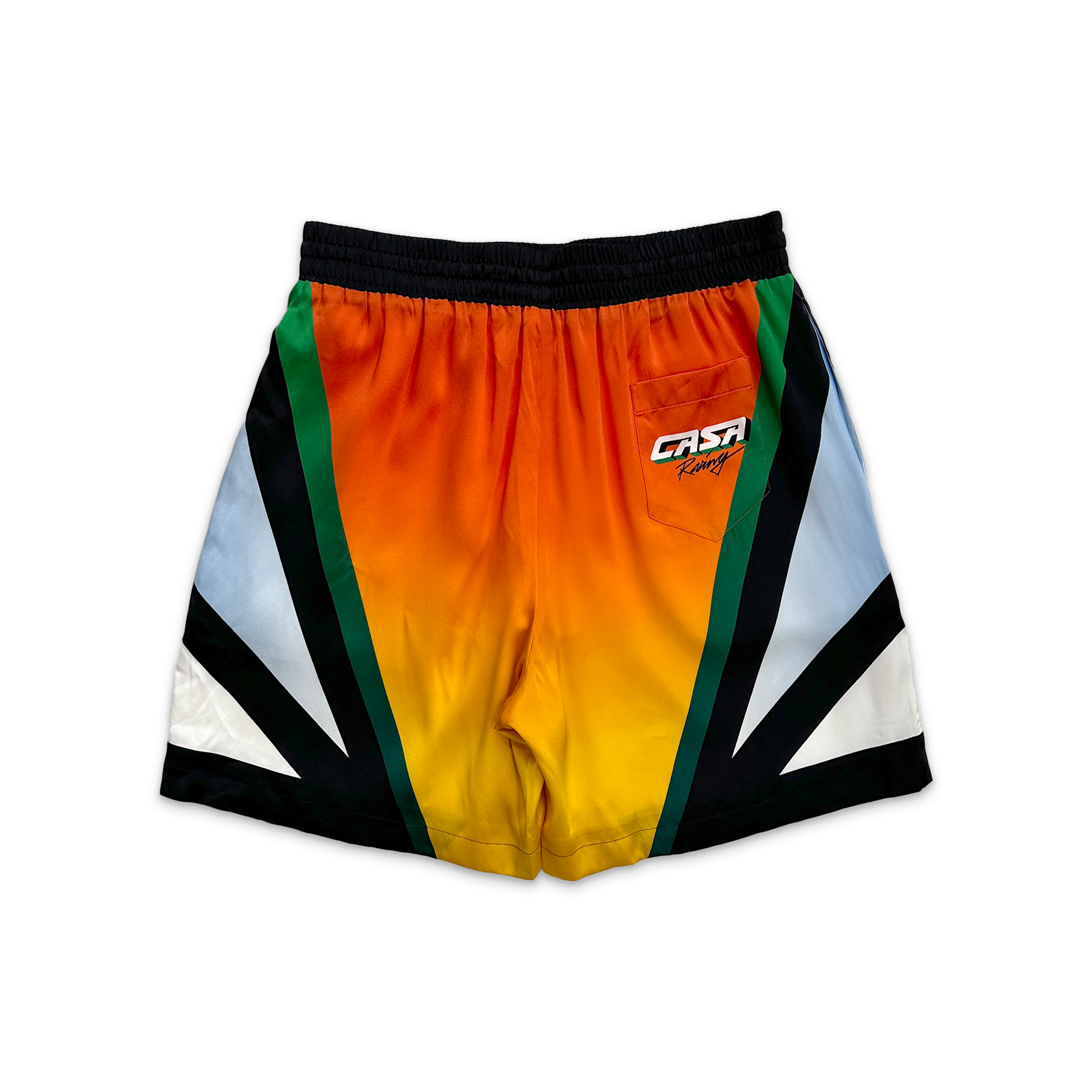 Silk Satin Shorts "Casa Moto Sport"