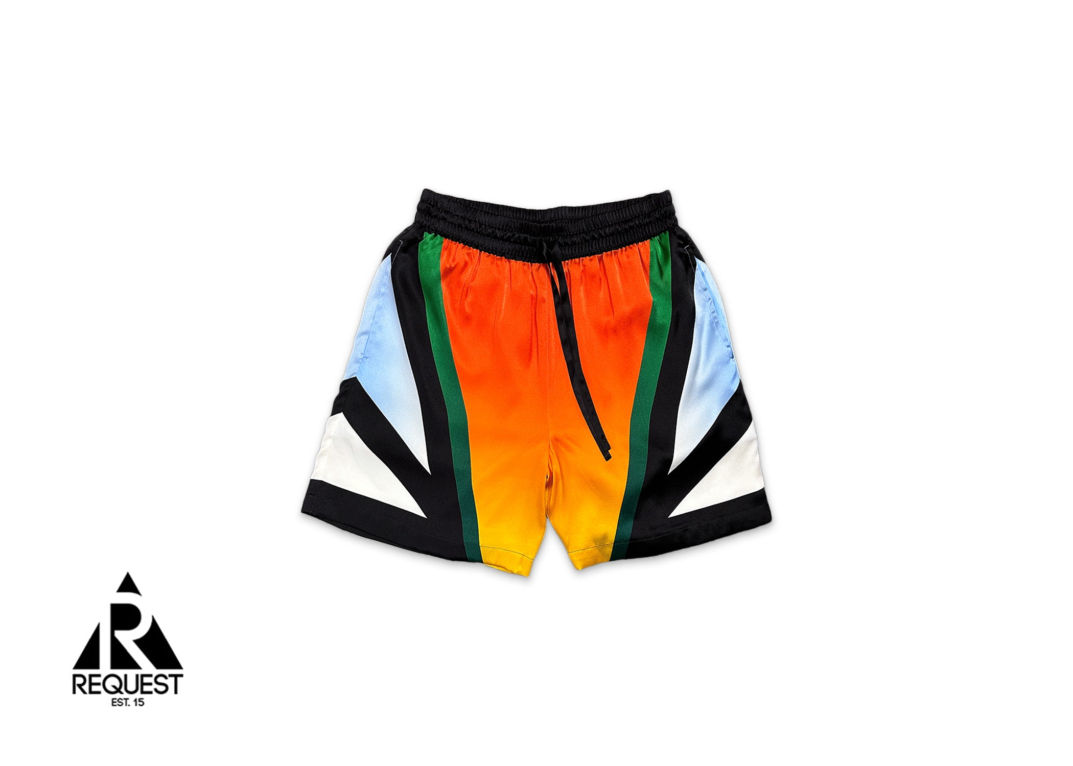 Silk Satin Shorts "Casa Moto Sport"