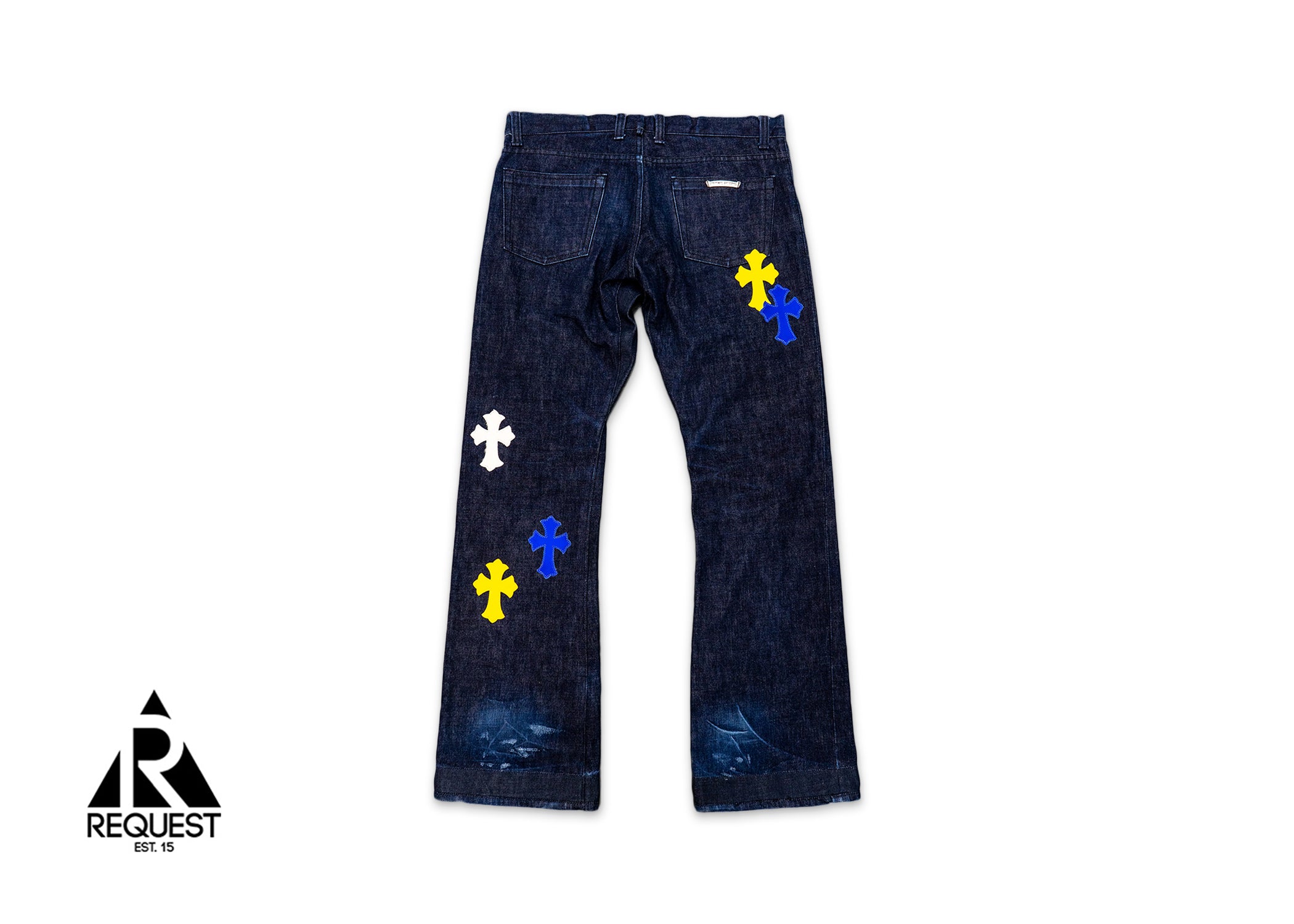 Chrome Hearts Jeans Levi's Multicolor Cross Patch Denim