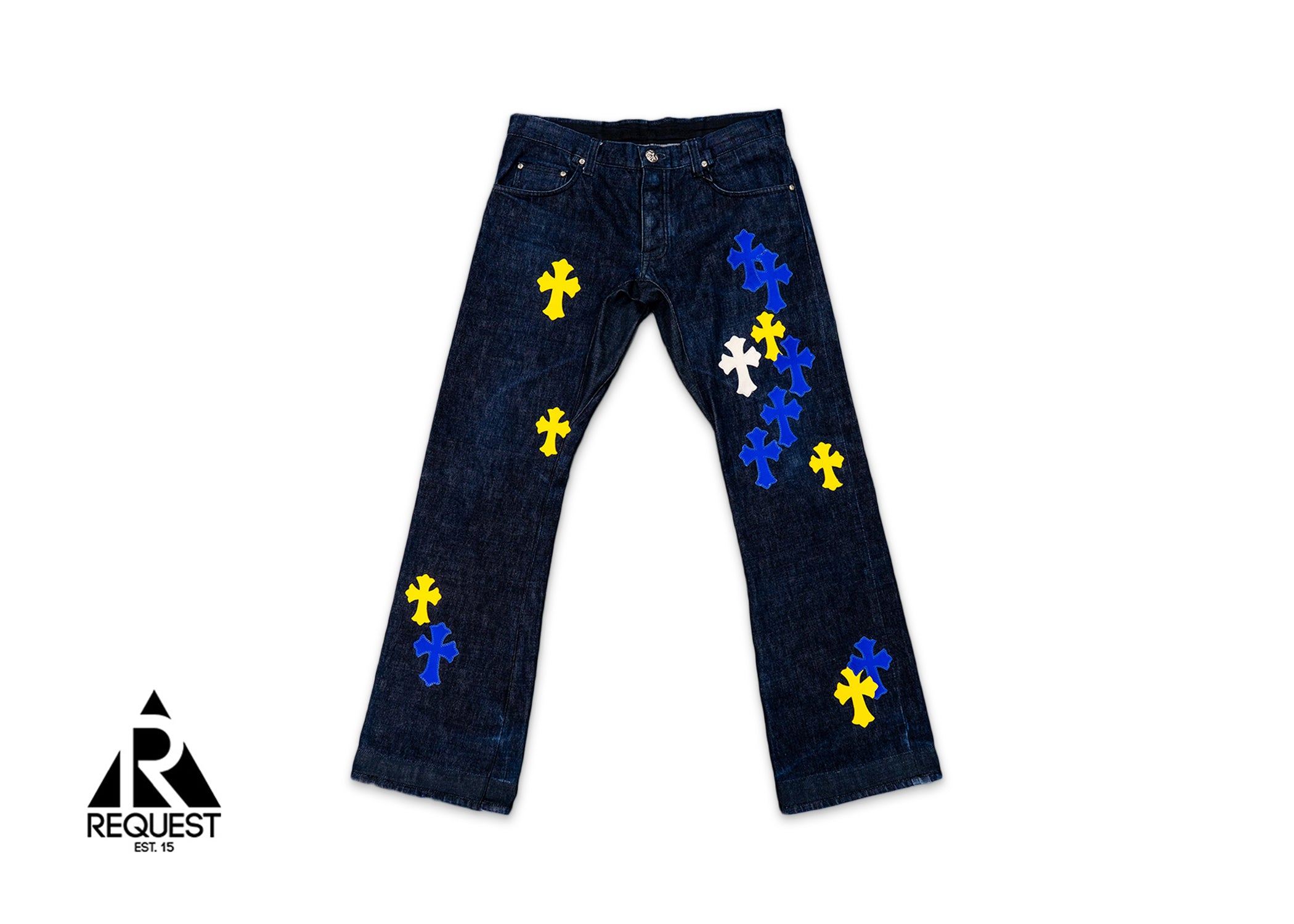 Chrome Hearts Indigo Denim "Rams Crosses"