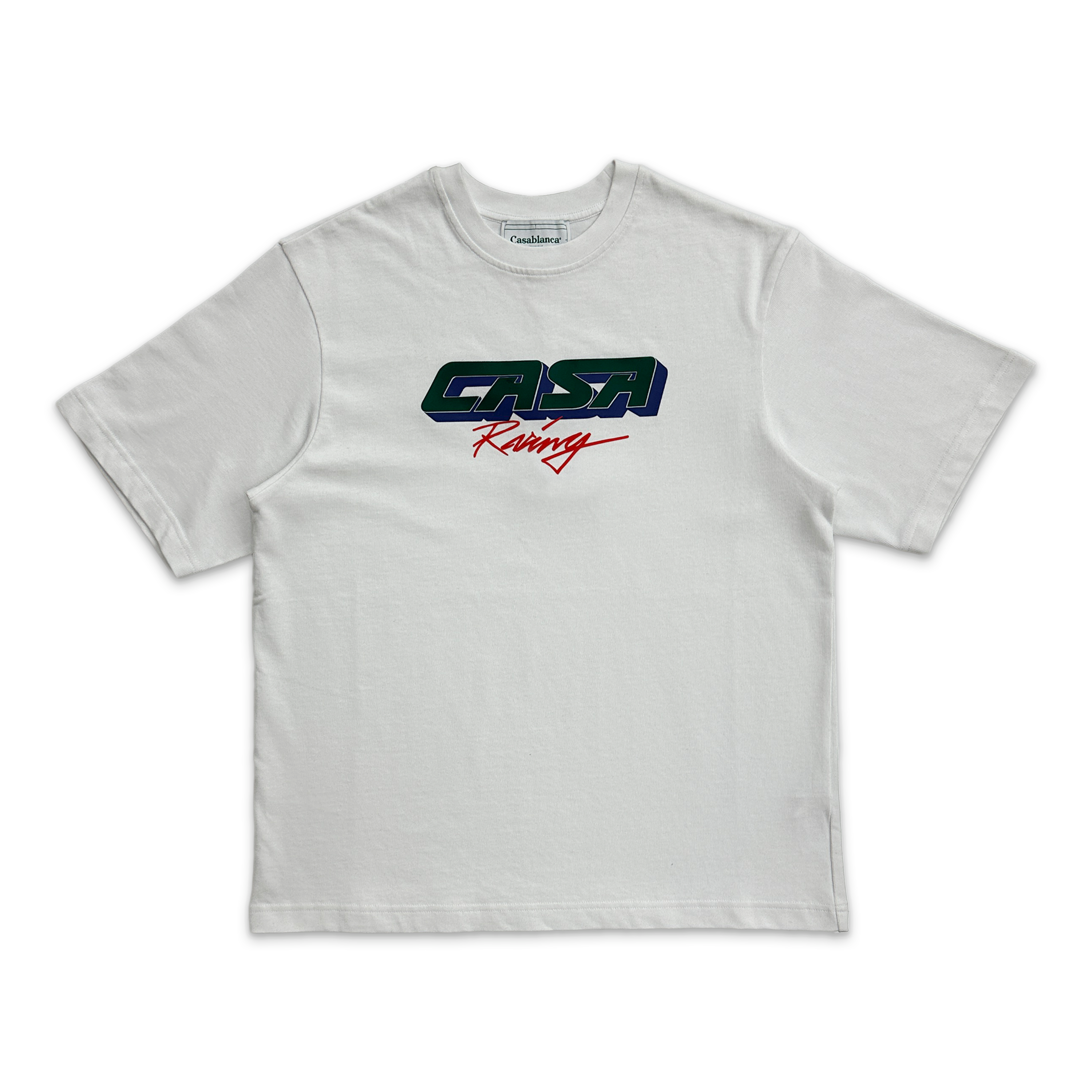 Casablanca, Racing 3D Printed Oversized Tee "White"