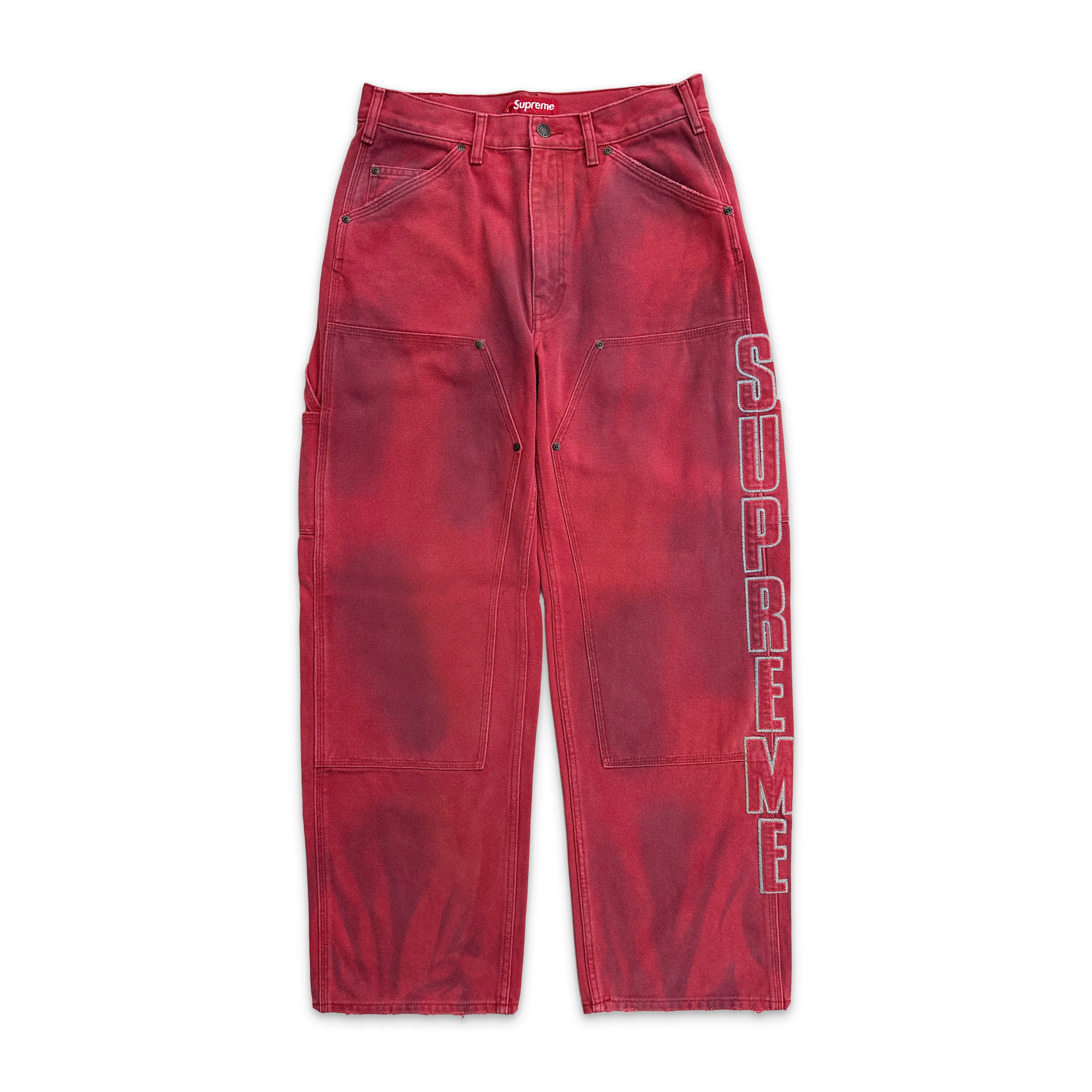 Reflective Double Knee Pants FW25 "Red"