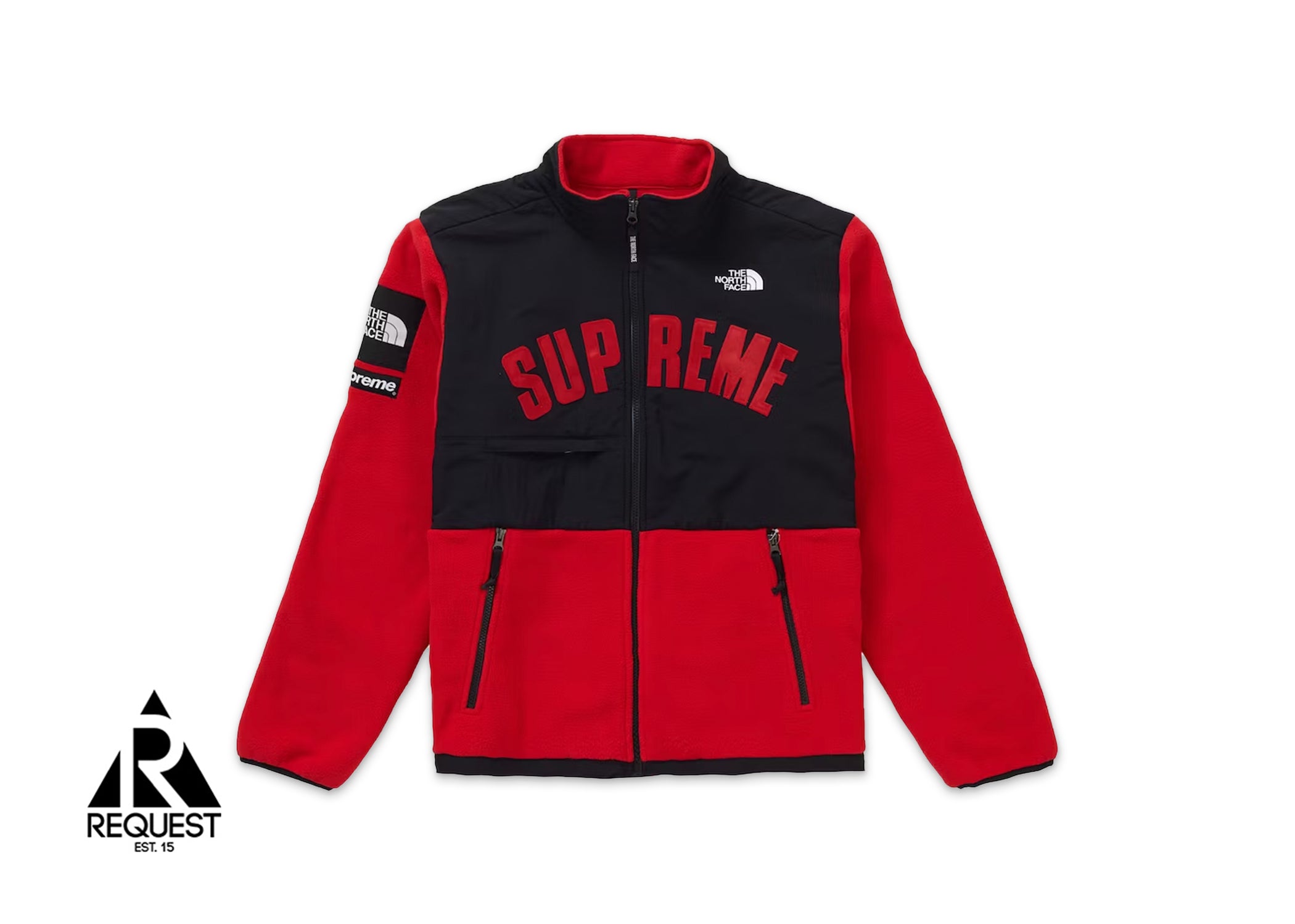 Supreme The North Face Arc Logo Denali Fleece Jacket "Red"