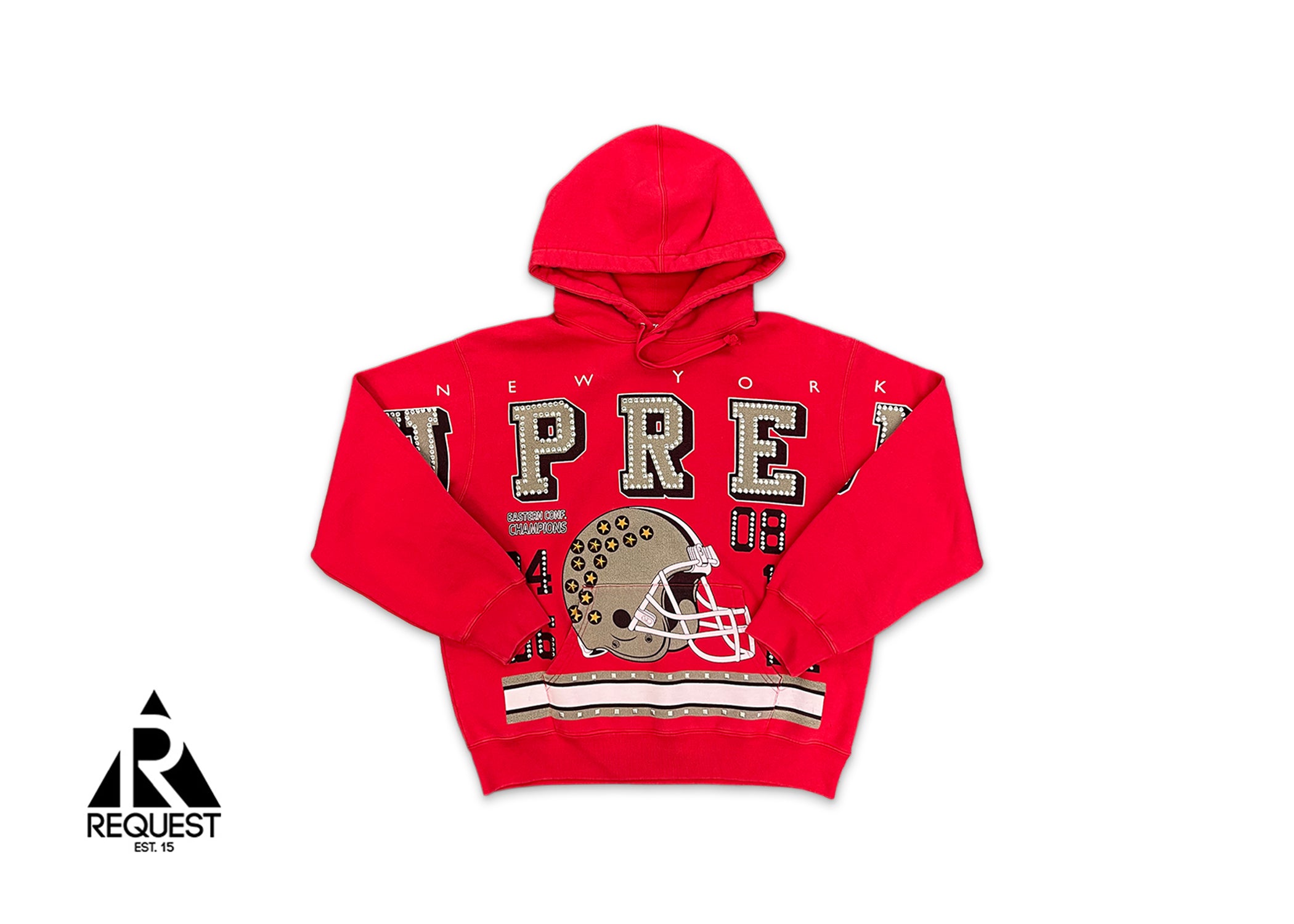 Champions Studded Hooded Sweatshirt "Red"