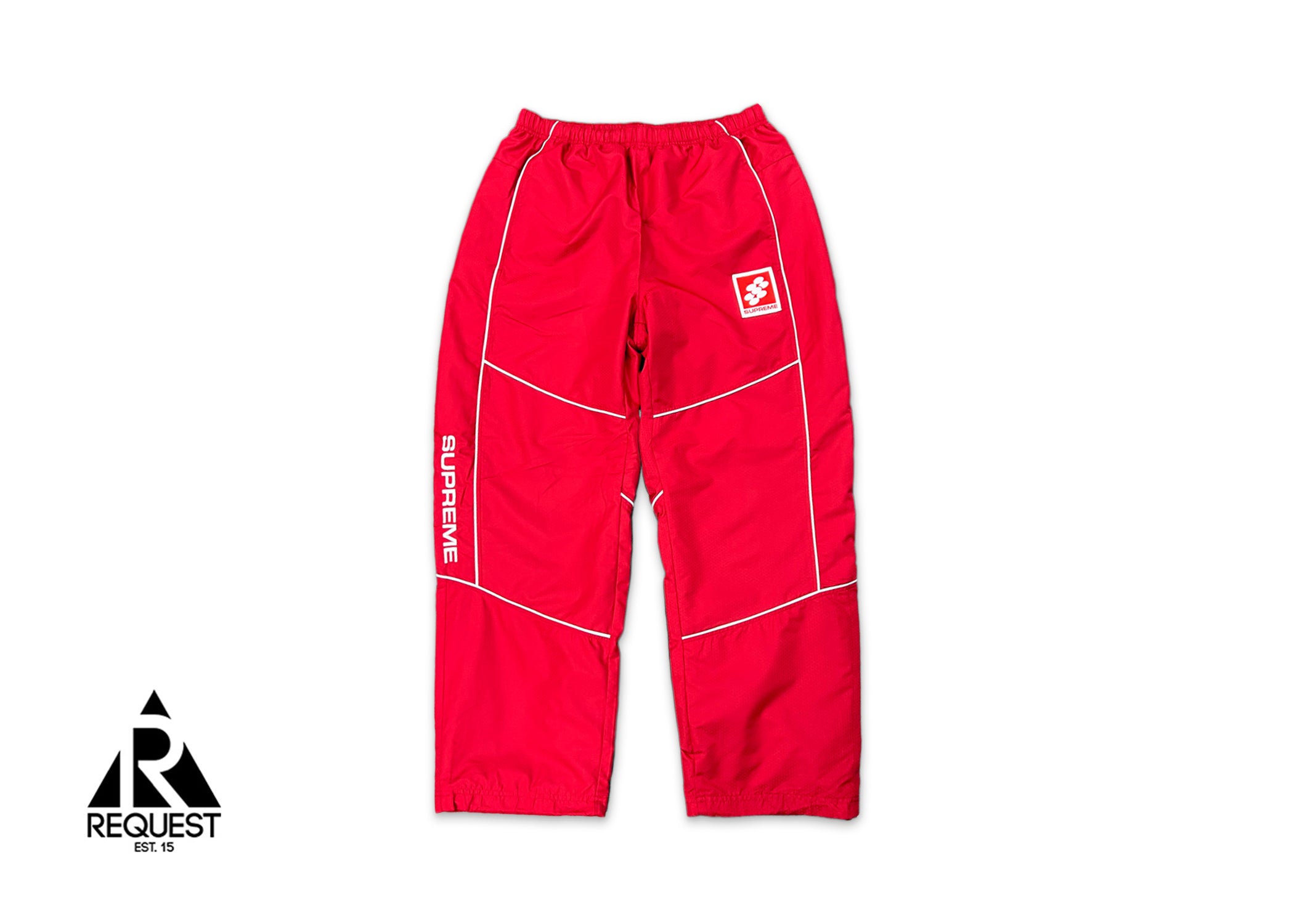 Reflective Piping Track Pant "Red"