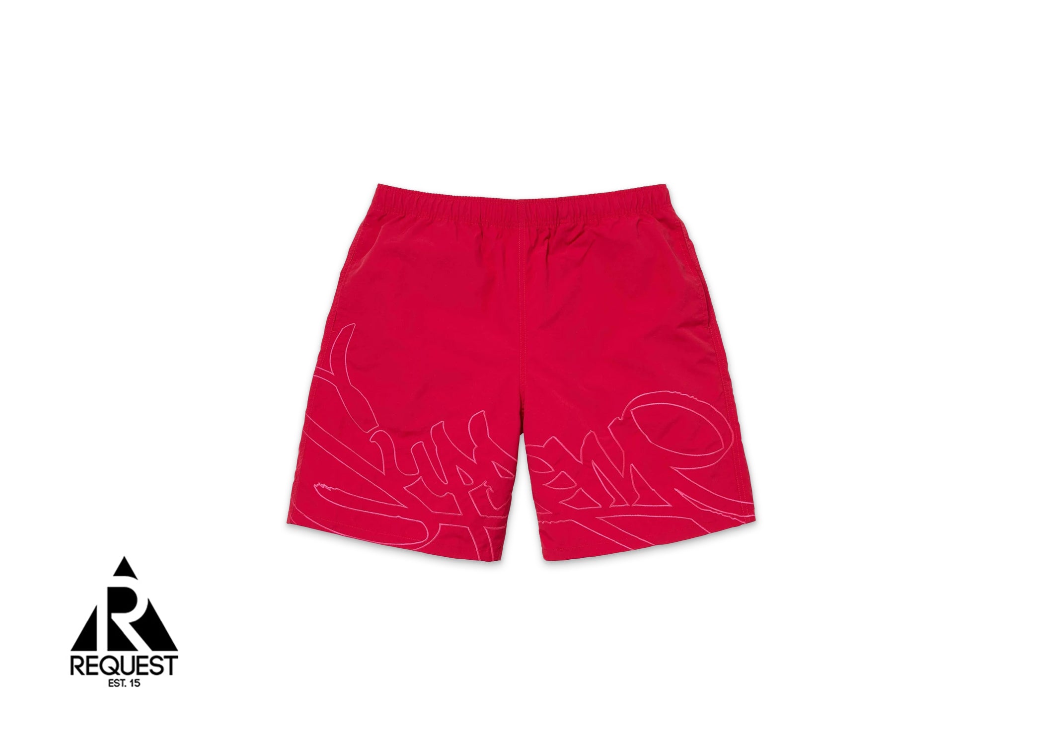 Supreme Tag Water Shorts SS24 "Red"