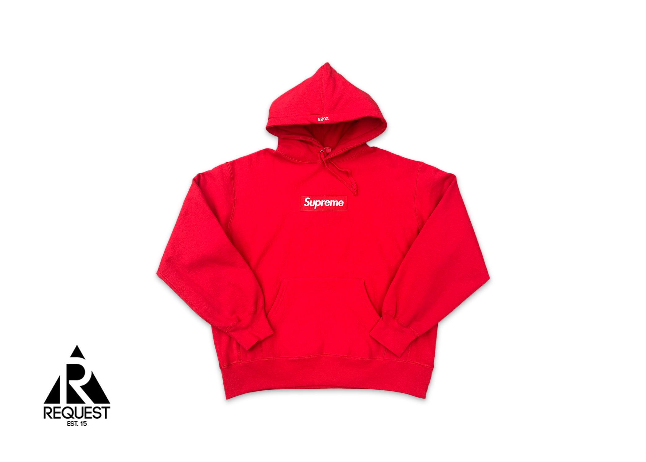 Hooded Box Logo Sweatshirt “Red" FW23 (DOOR BUSTER)