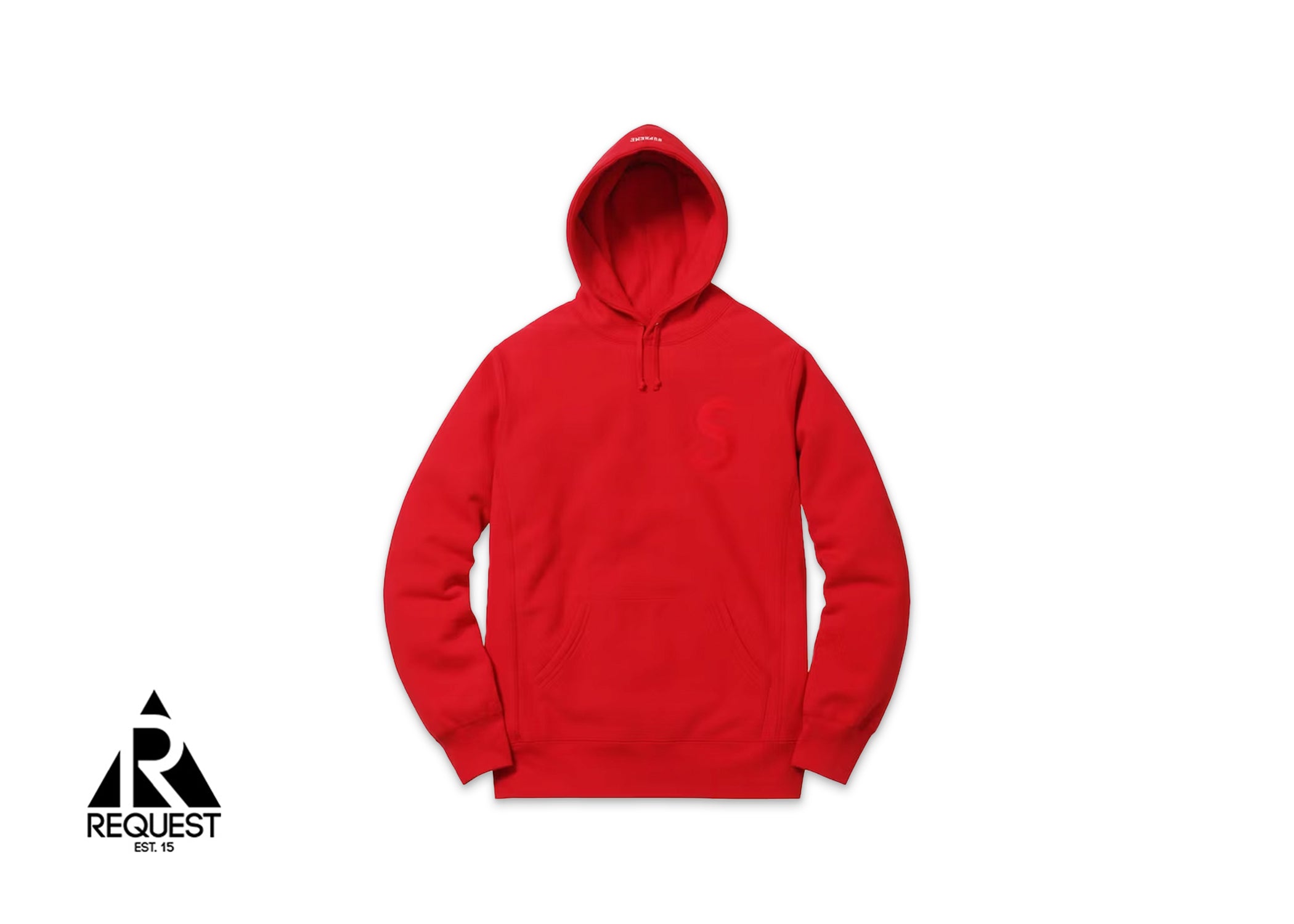 Supreme Tonal S Logo Hooded Sweatshirt "Red"