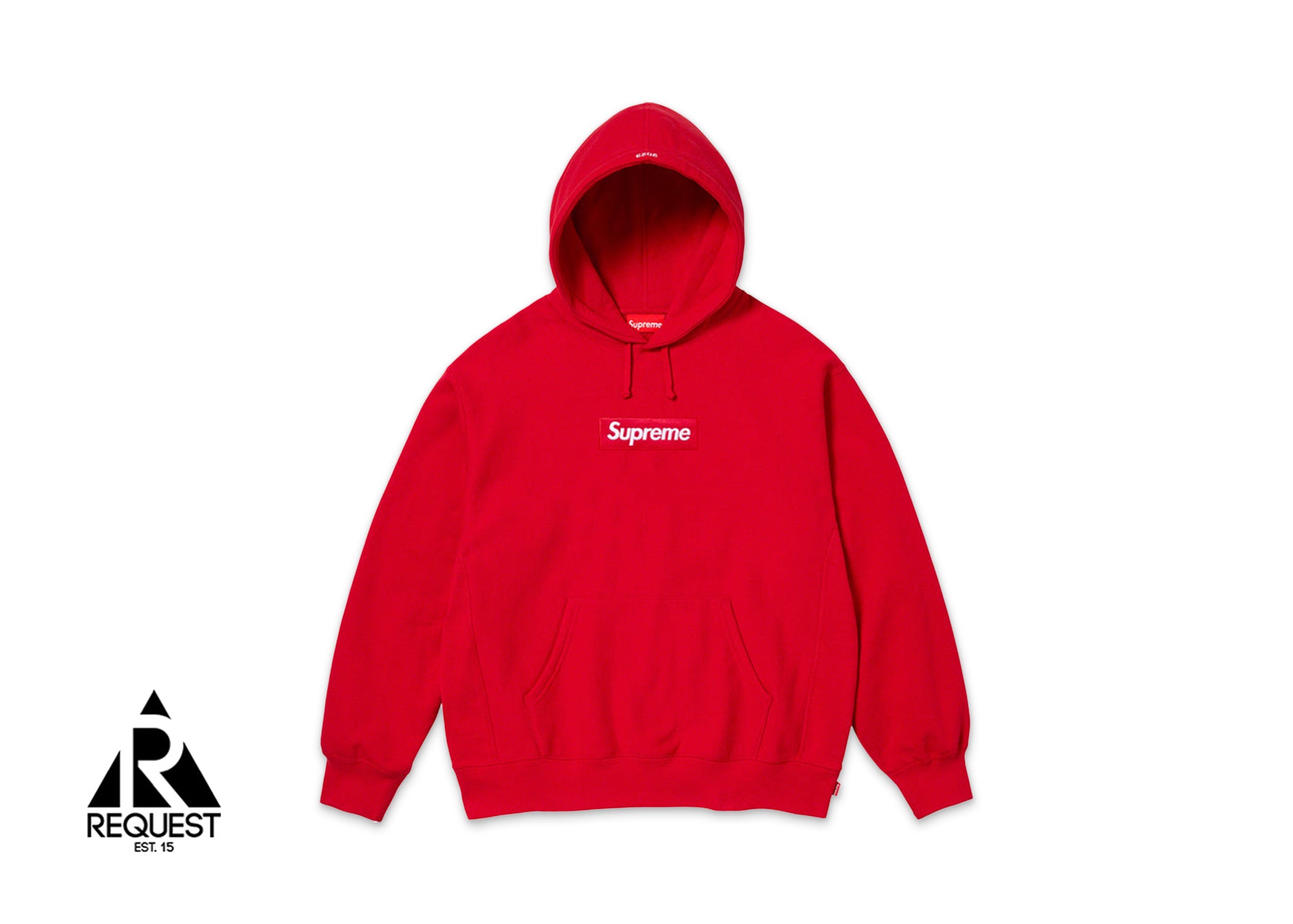 Supreme Hooded Box Logo Sweatshirt “Red" FW23