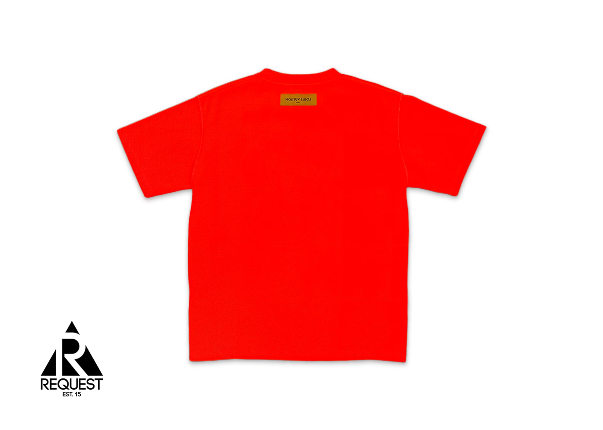 Vegetal Lace Embroidery Tee "Neon Orange"