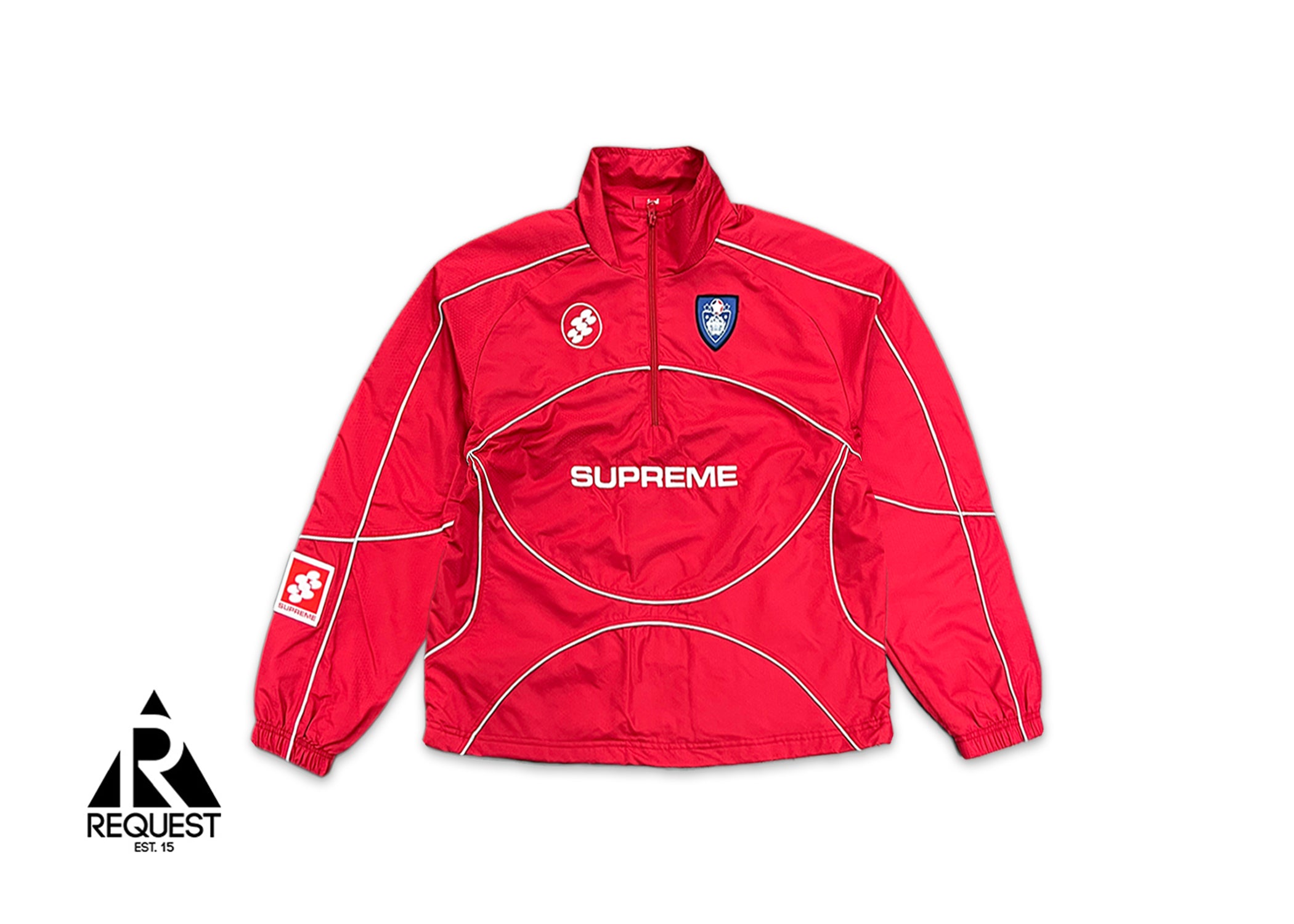 Reflective Piping Pullover "Red"