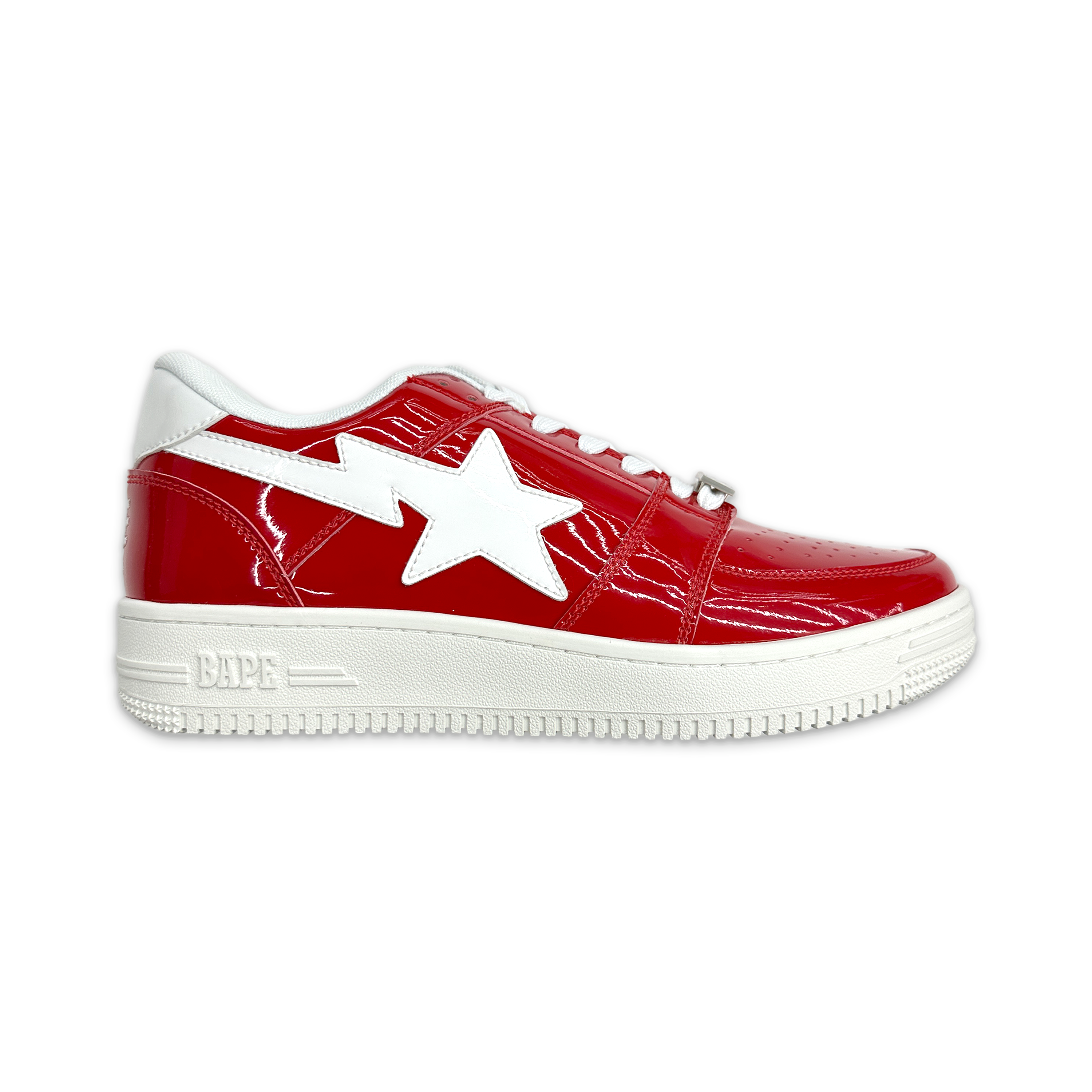 A Bathing Ape (BAPE), Bapesta Low “Red Patent”