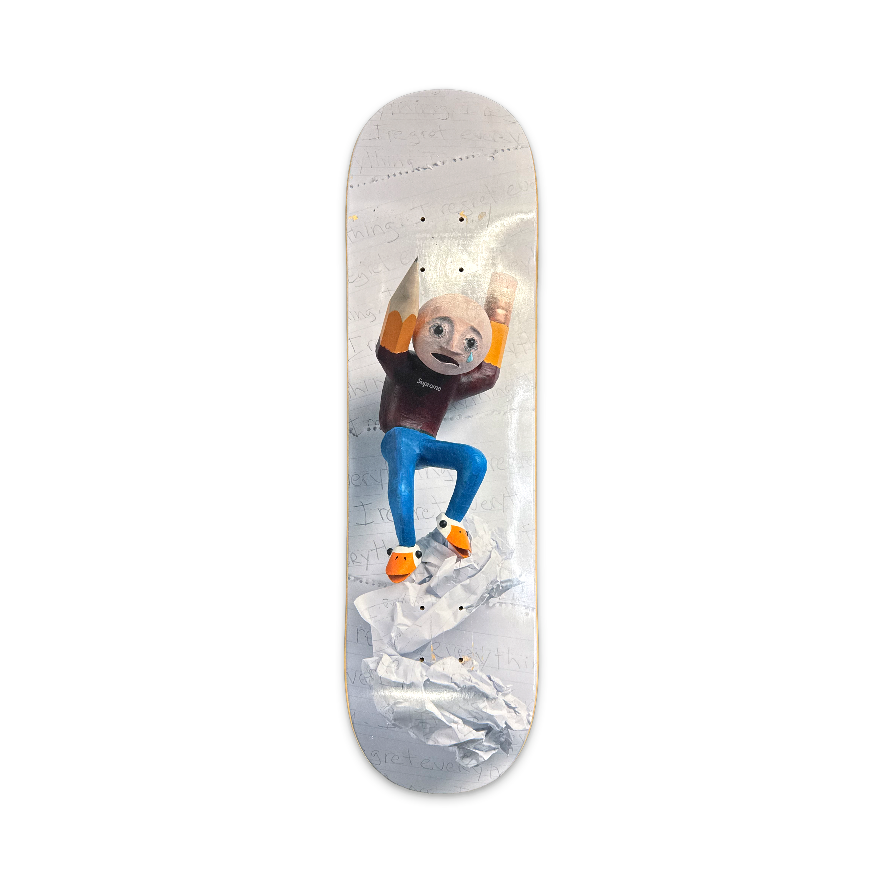 Supreme Mike Hill Regretter Skateboard Deck "Multi"