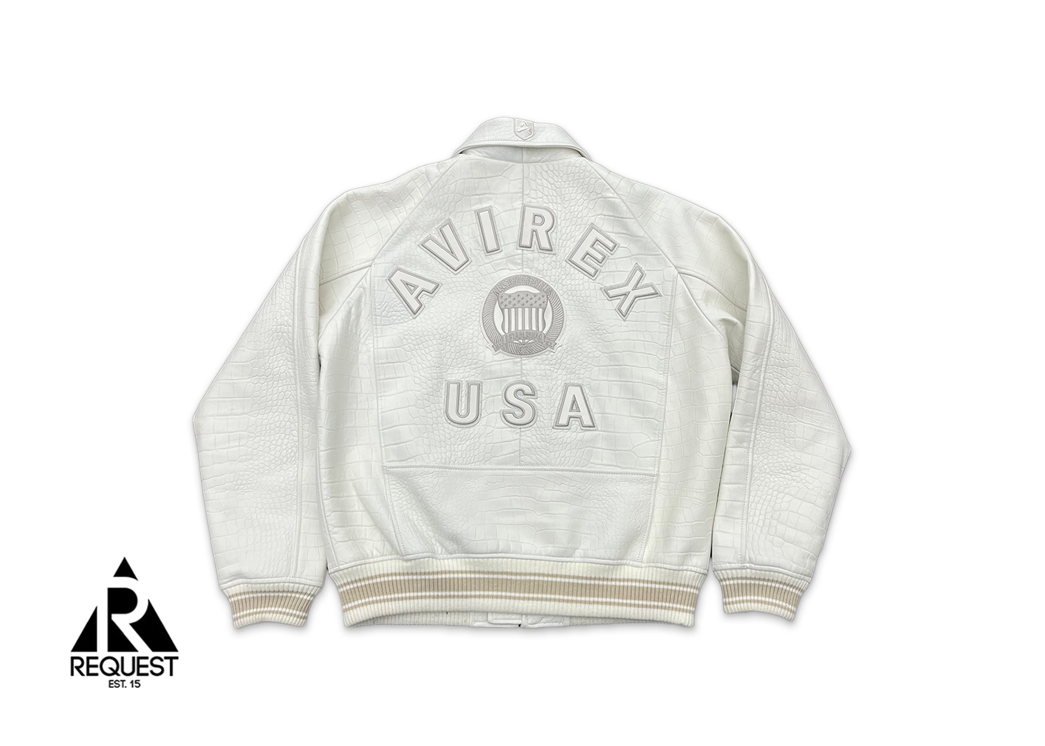 Avirex Limited Edition Croc Icon Jacket "White"