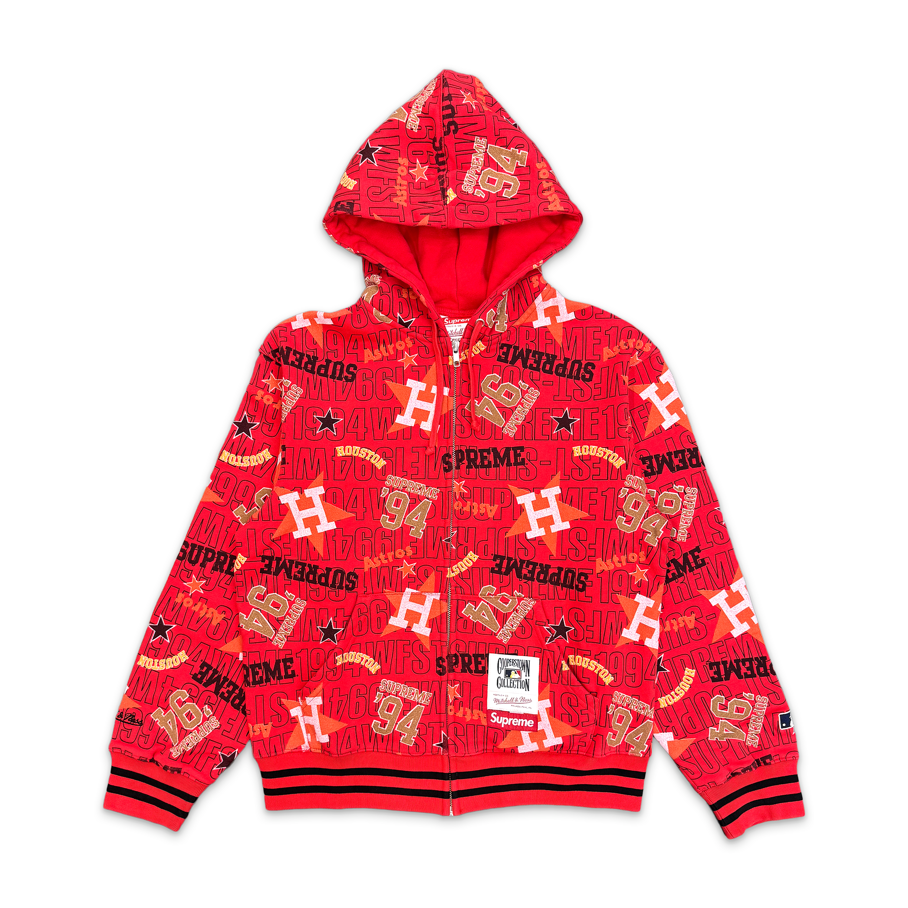x Mitchell & Ness Teams Zip Up Astros "Red"