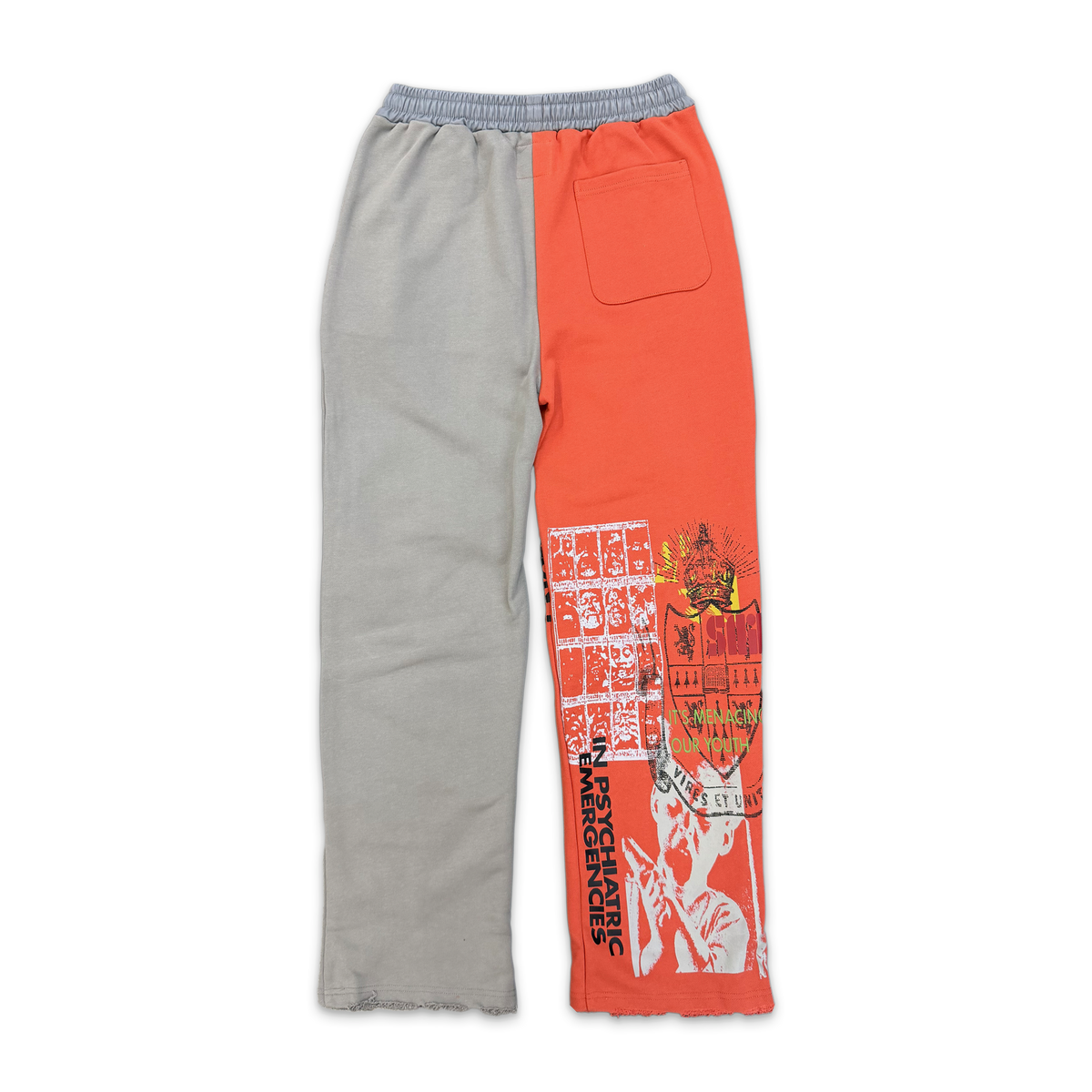 What The Saint Sweatpants “Red/Grey"