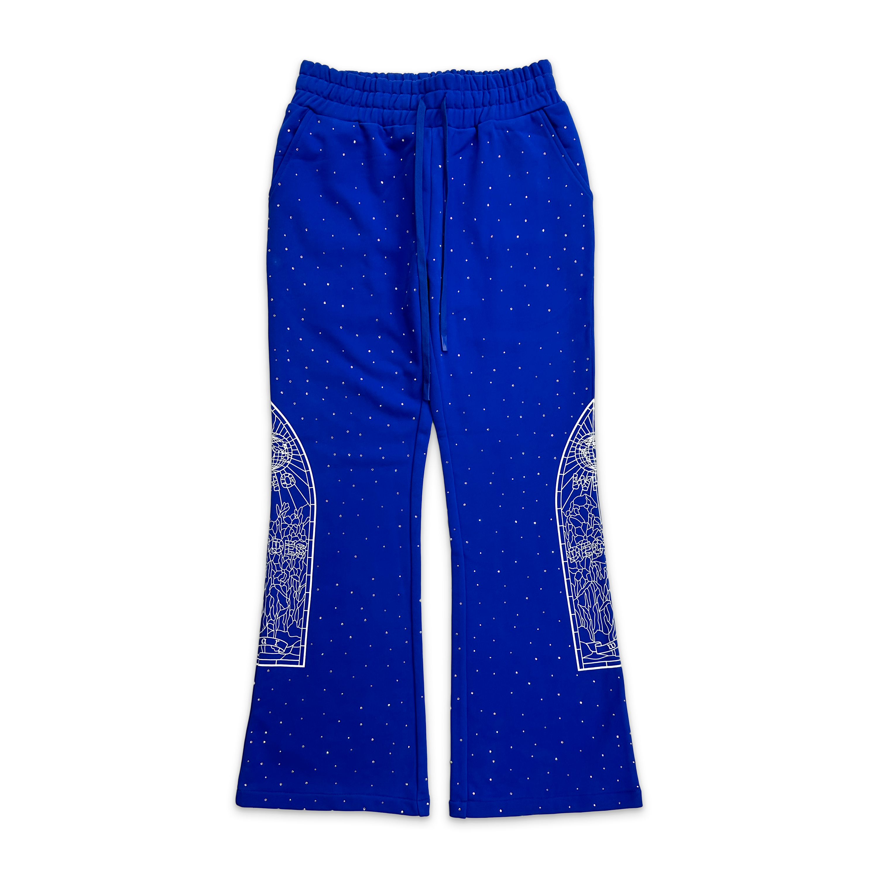 Rhinestone Sweatpants "Indigo"