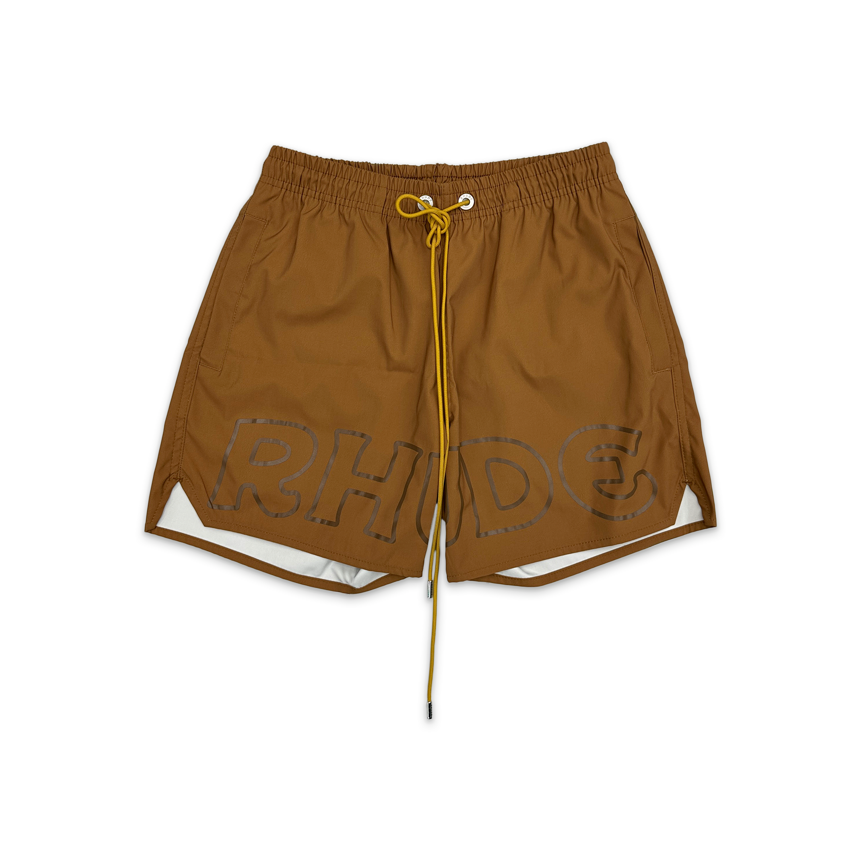 Camel Logo Swim Trunks "Brown"