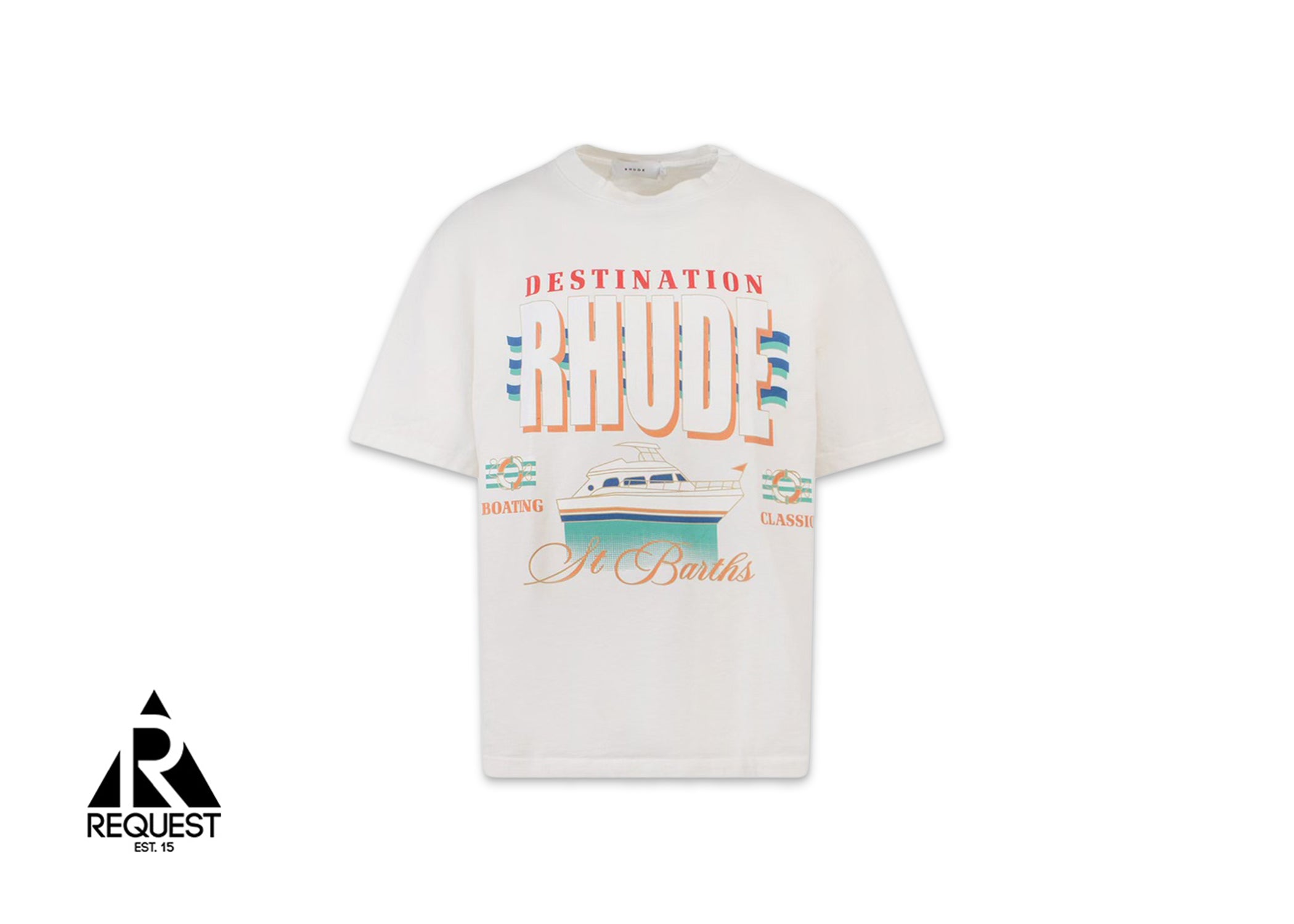 Rhude Saint Barths Destination Tee "Cream"