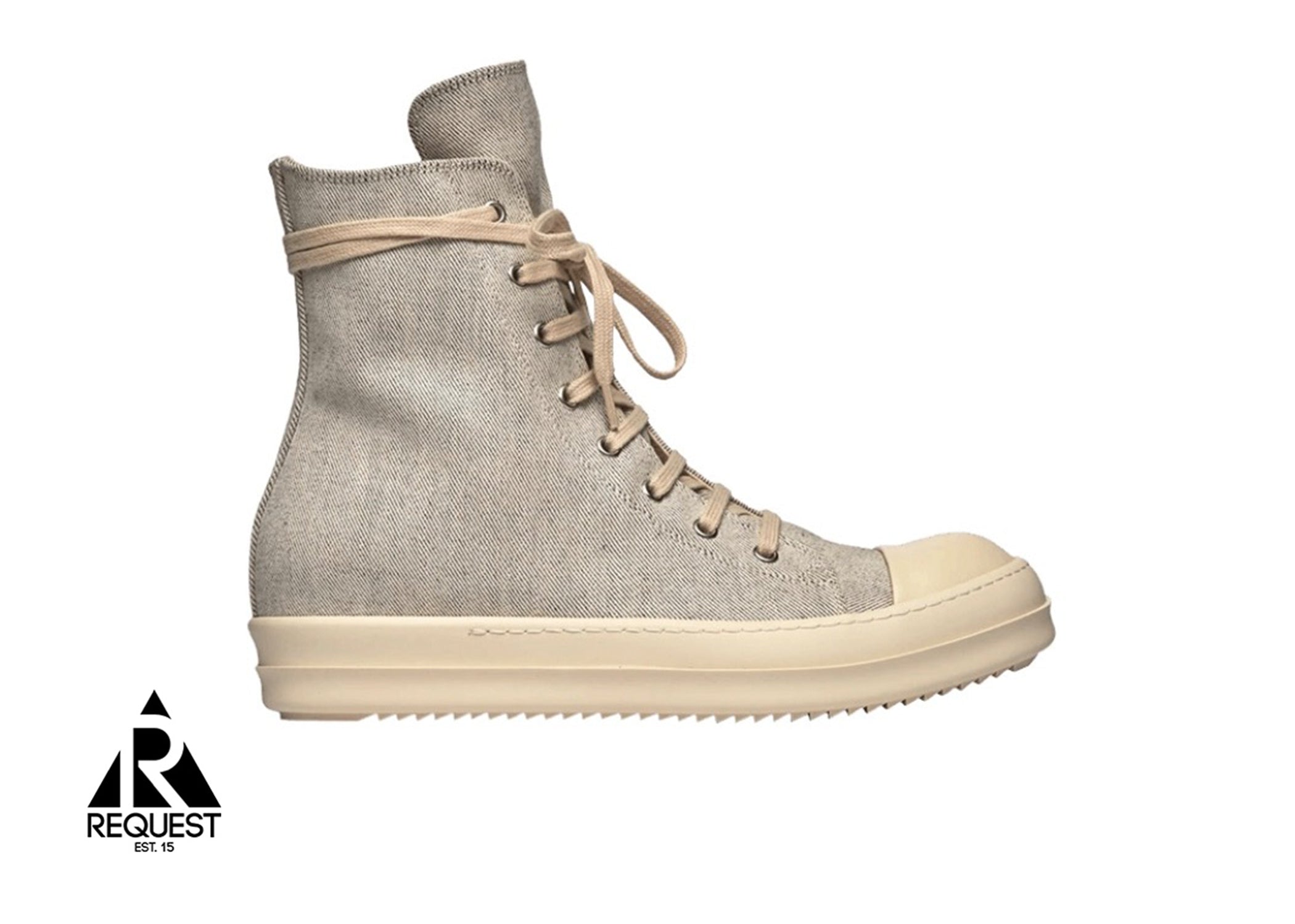 Rick Owens EDFU DRKSHDW Canvas High "Melange Milk"