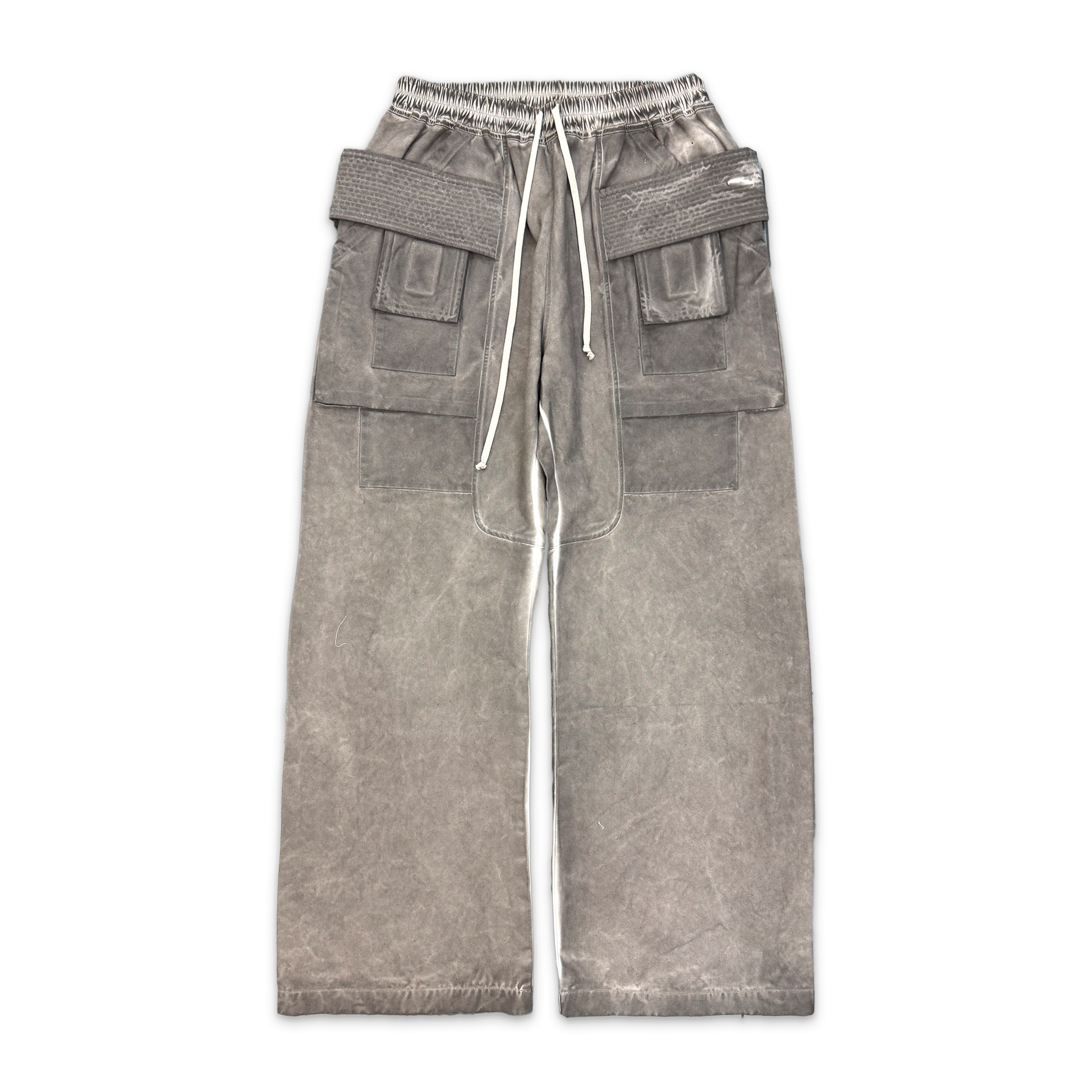 Rick Owens DRKSHDW, Creatch Cargo Wide Leg Drawstring Pants "Over-Dyed Dust"
