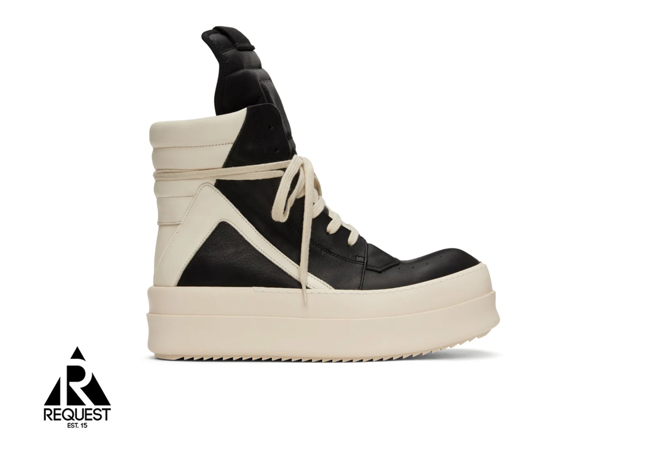 Rick Owens Geobasket Mega Bumper "Black Milk"