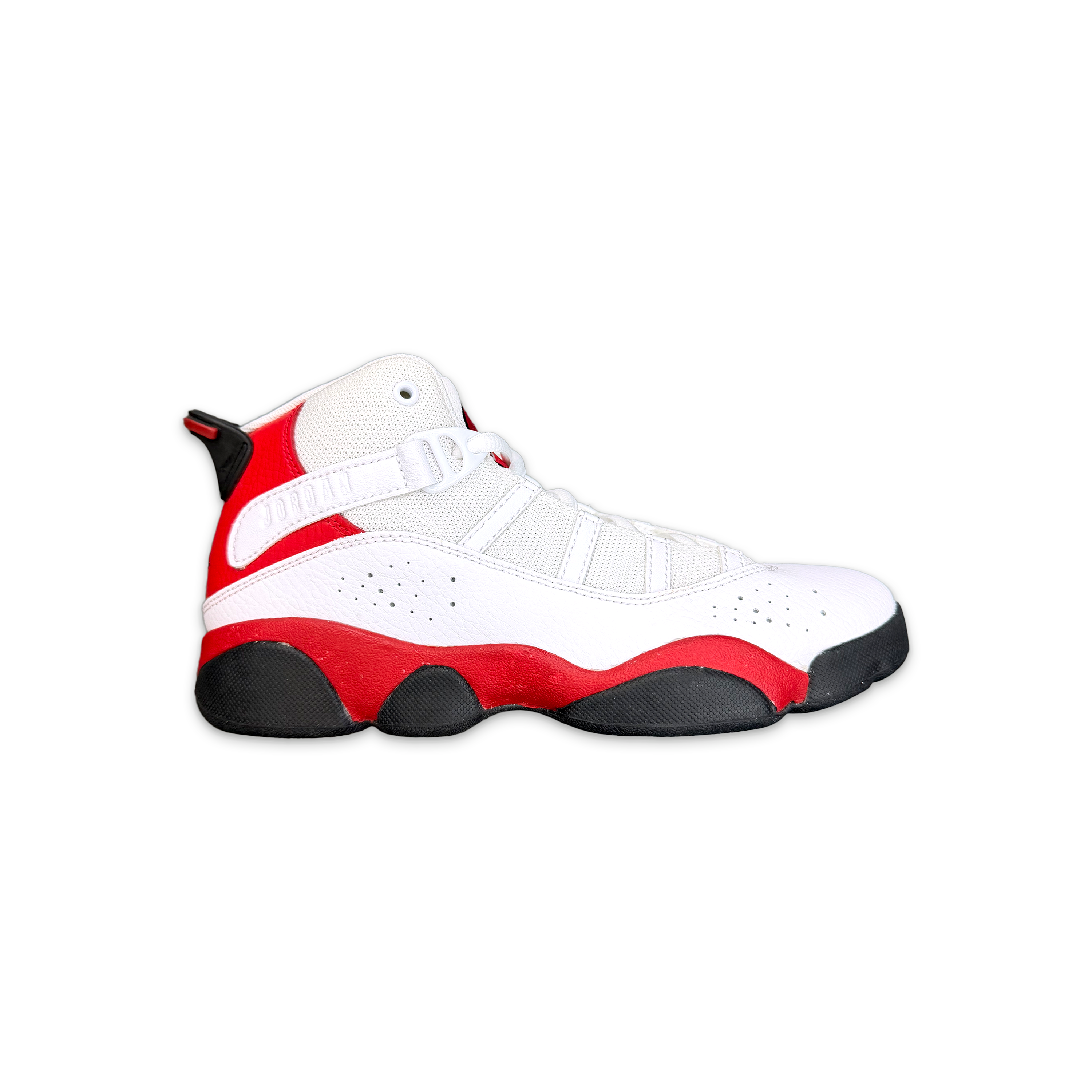 Air Jordan 6 Rings "White Black University Red" (PS)