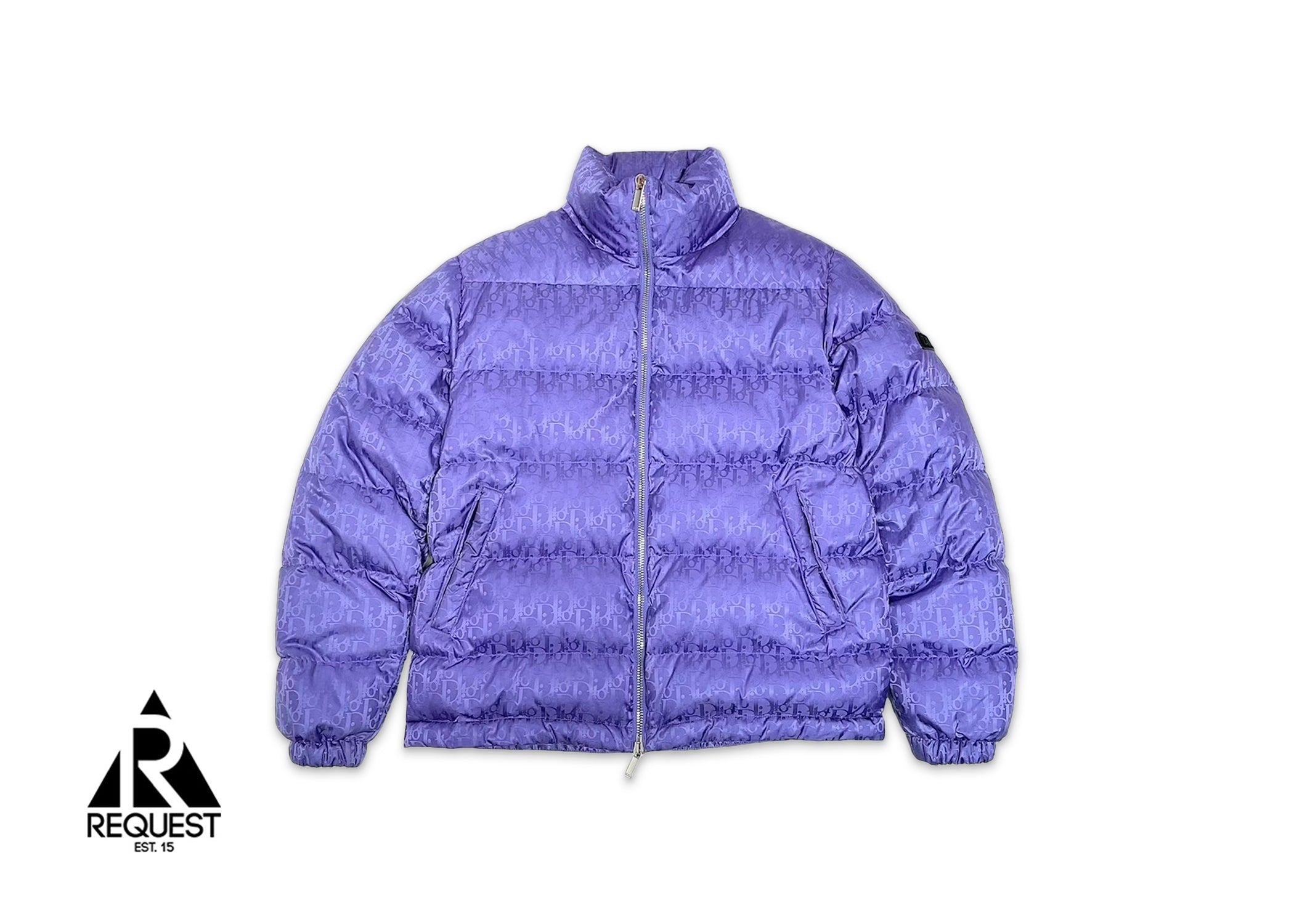 Dior Oblique Down Puffer Jacket "Purple"