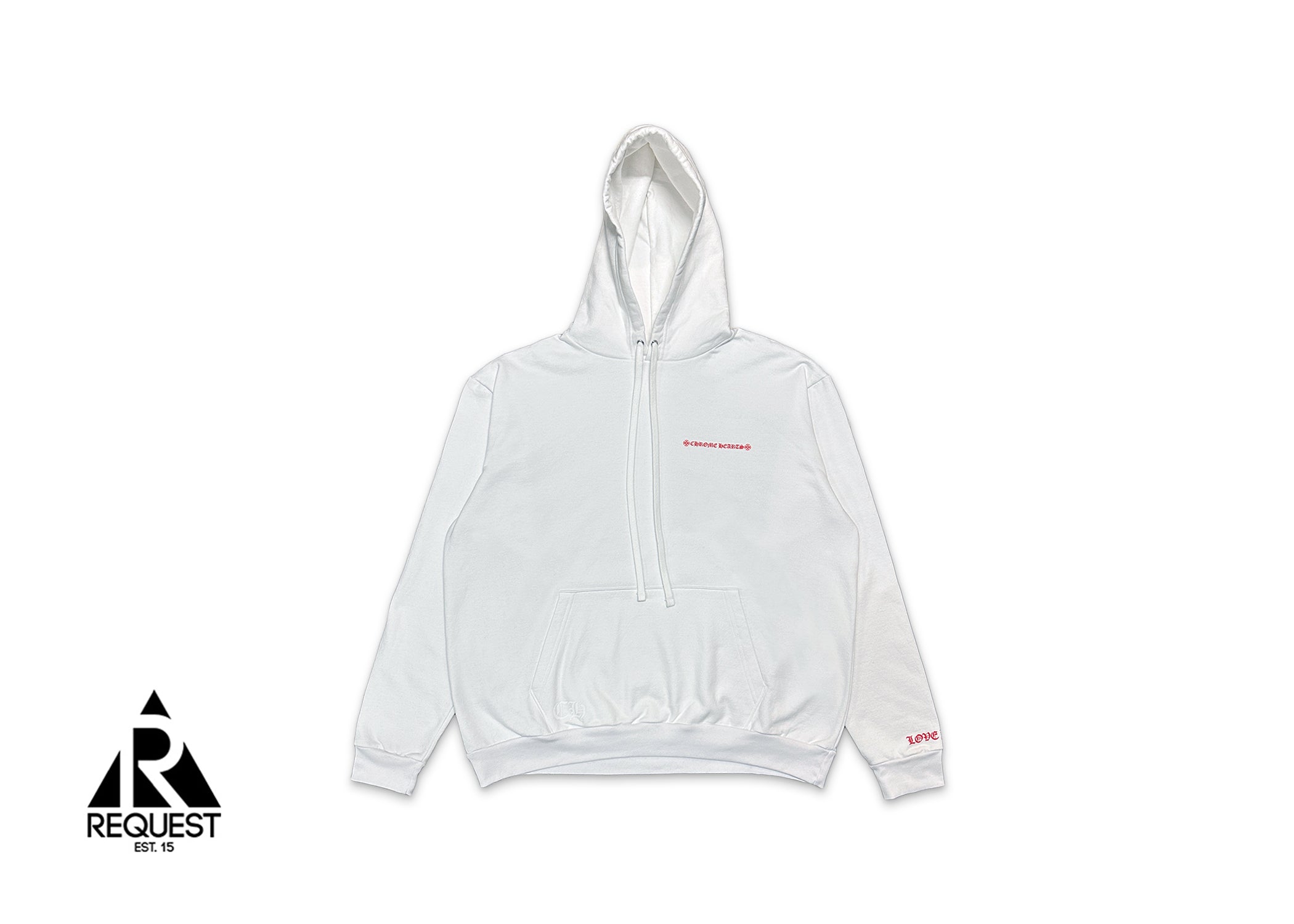 LLS Portrait Hoodie "White/Red"