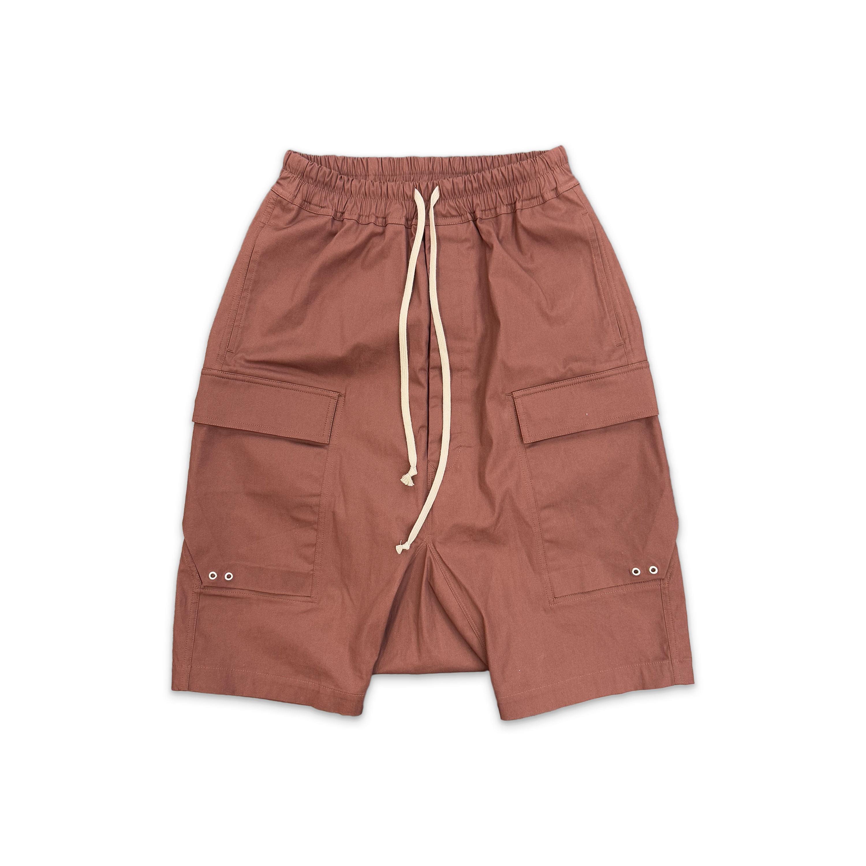 Rick Owens, Porterville Drop Crotch Cargo Pods Shorts "Throat"