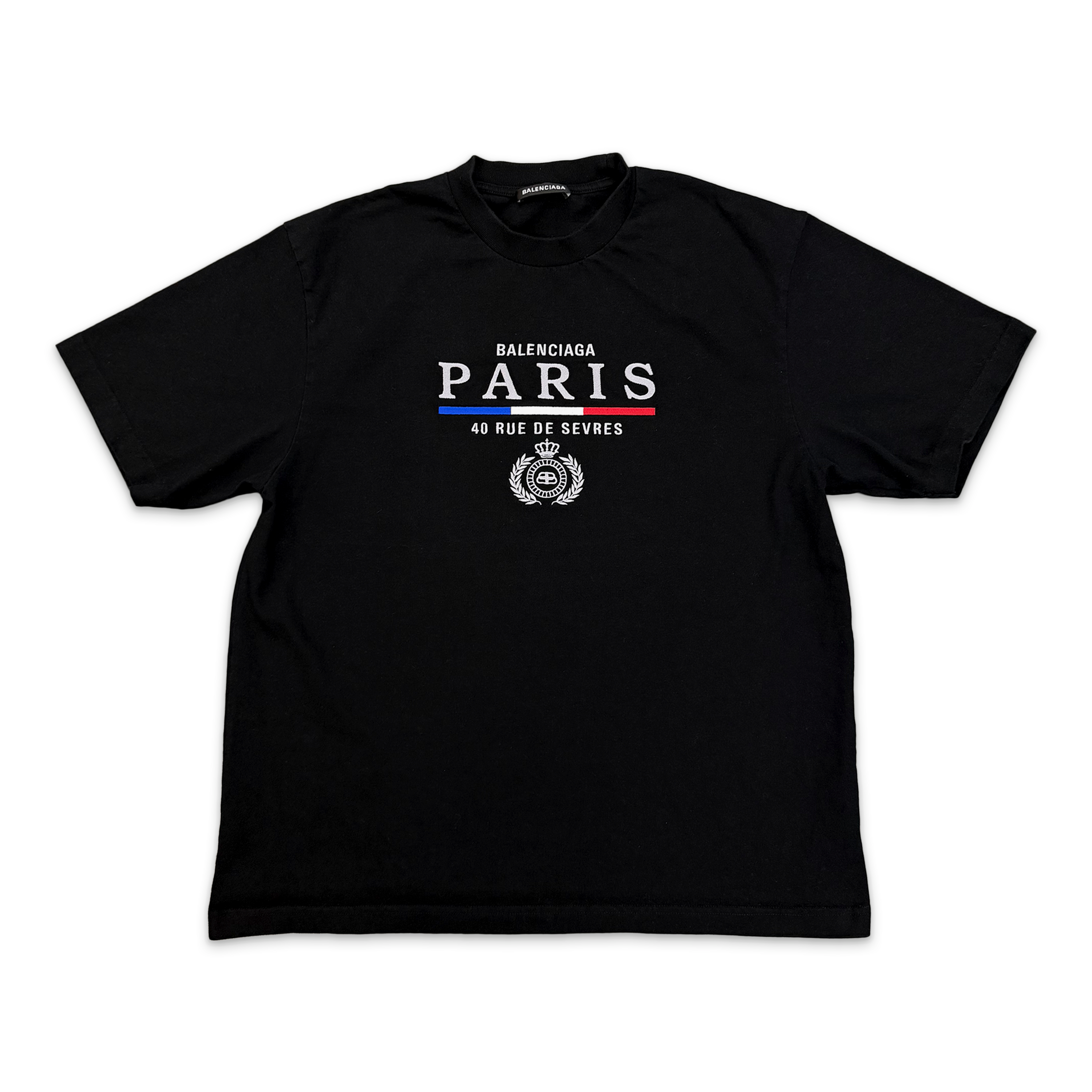 Balenciaga, 40 Rue De Sevres Tee "Black"