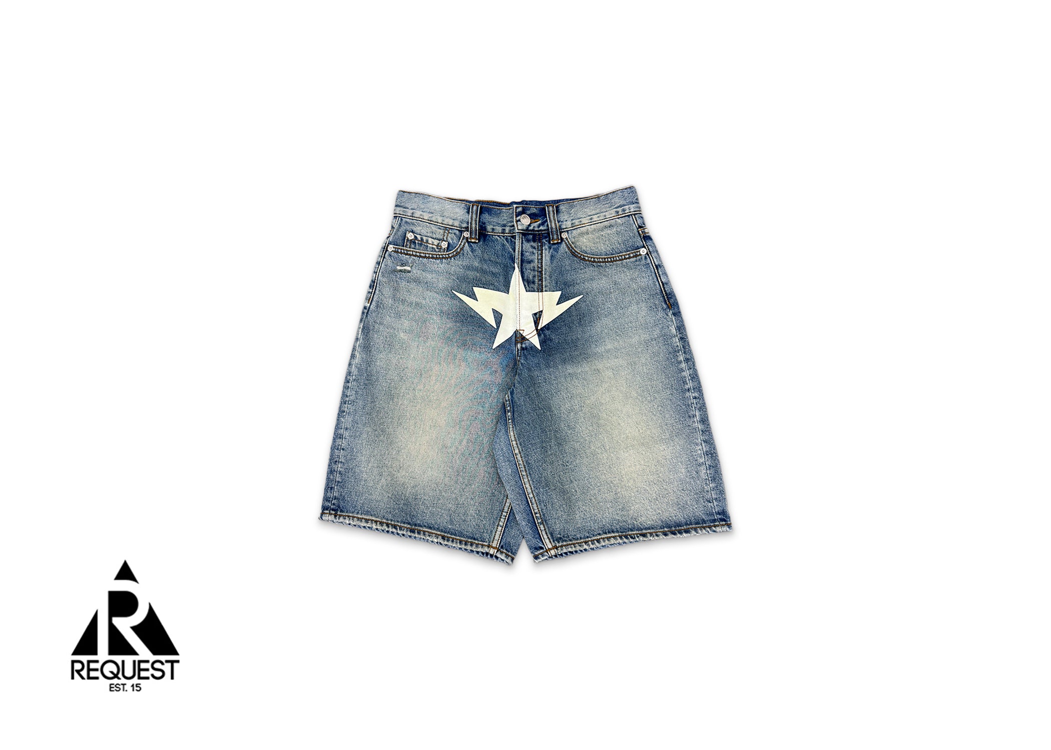 Twin Sta Denim Shorts Light Indigo Small