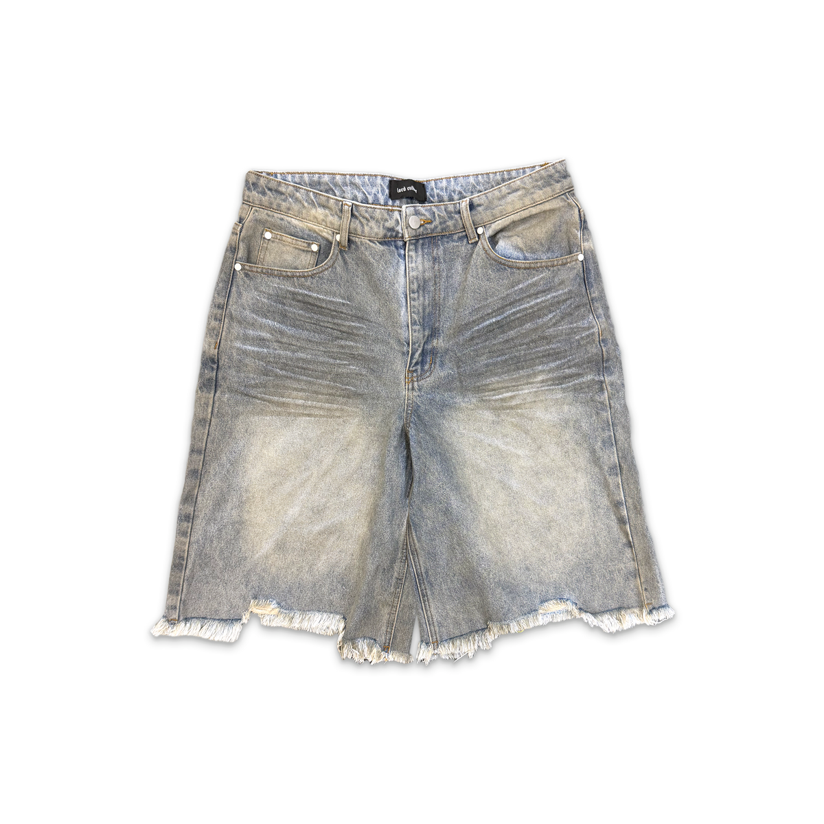 Lord Culture, Raw Edge Denim Shorts "Washed Indigo"