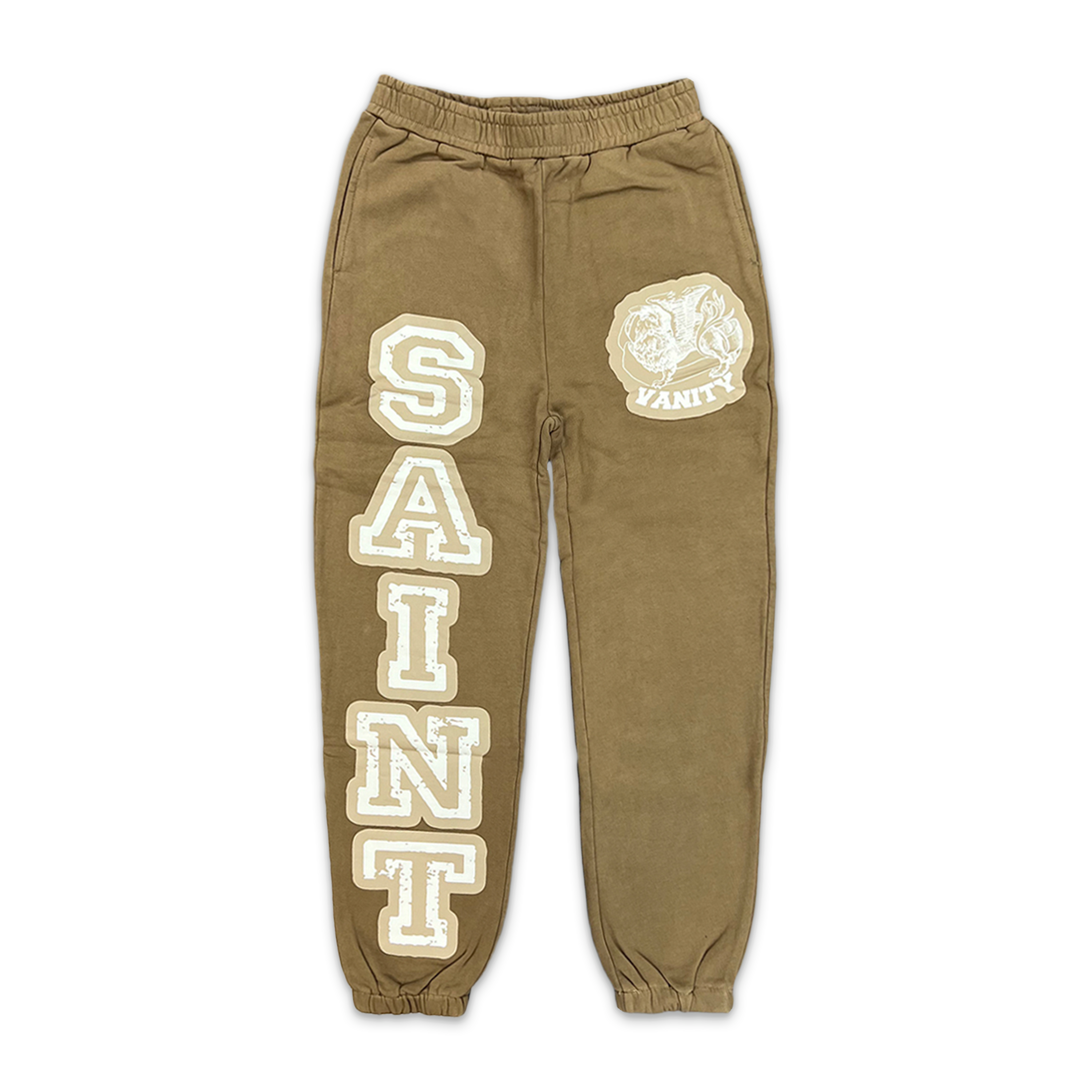 Saint Vanity, Logo Sweatpants "Tan"