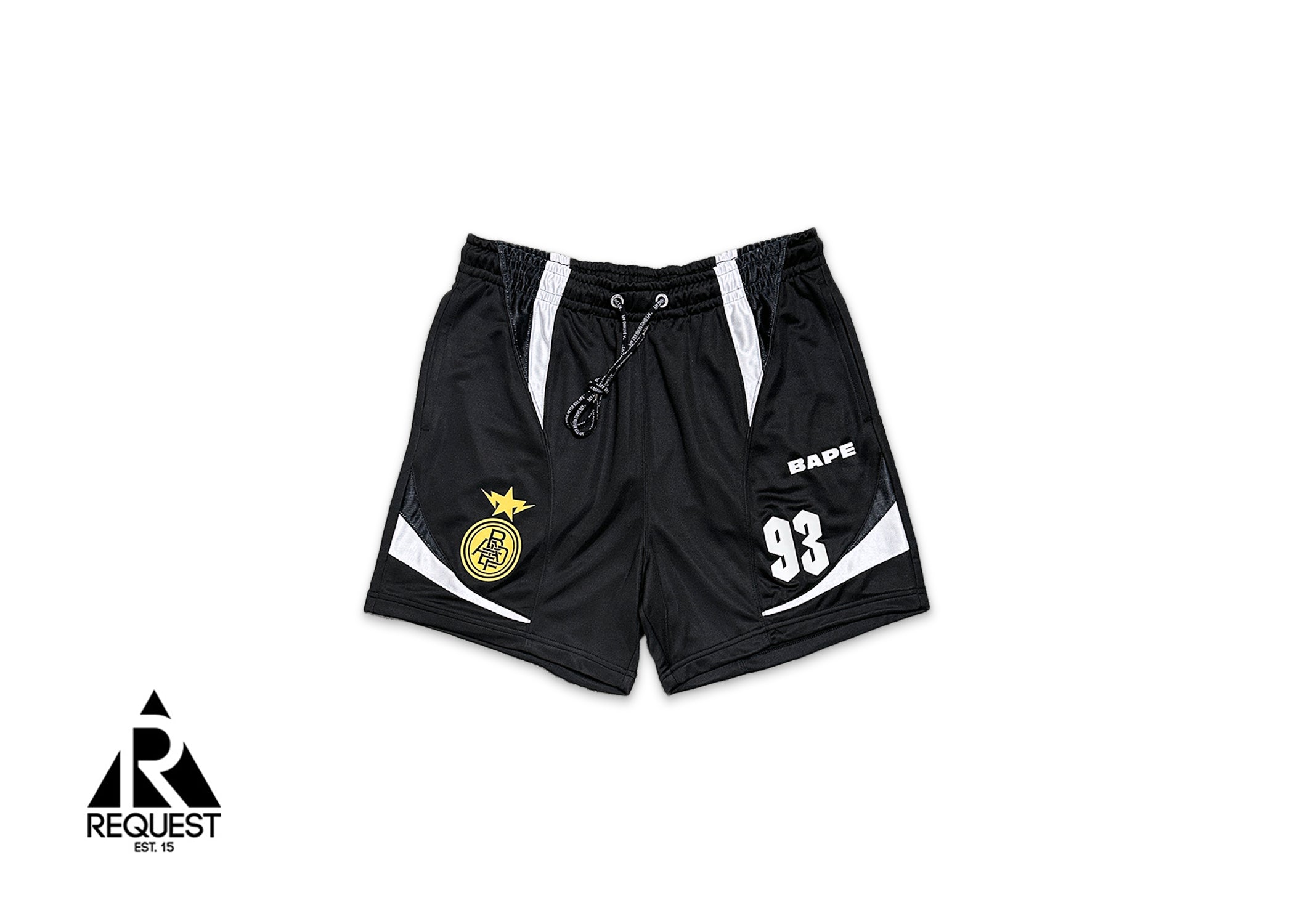 Multi Logo Relaxed Fit Soccer Shorts "Black"