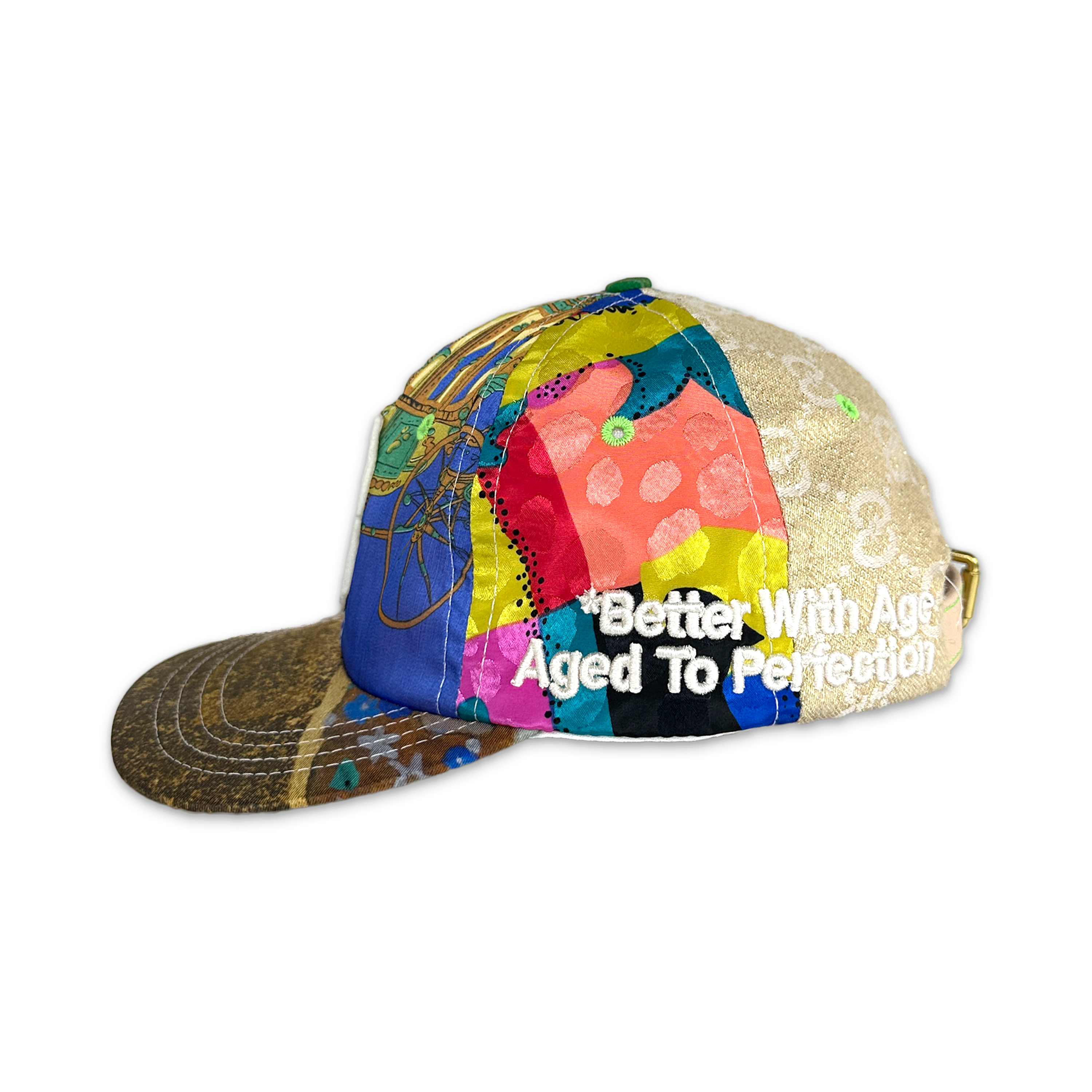 Better With Age, Antique Reconstructed Silk Hat "Multi"