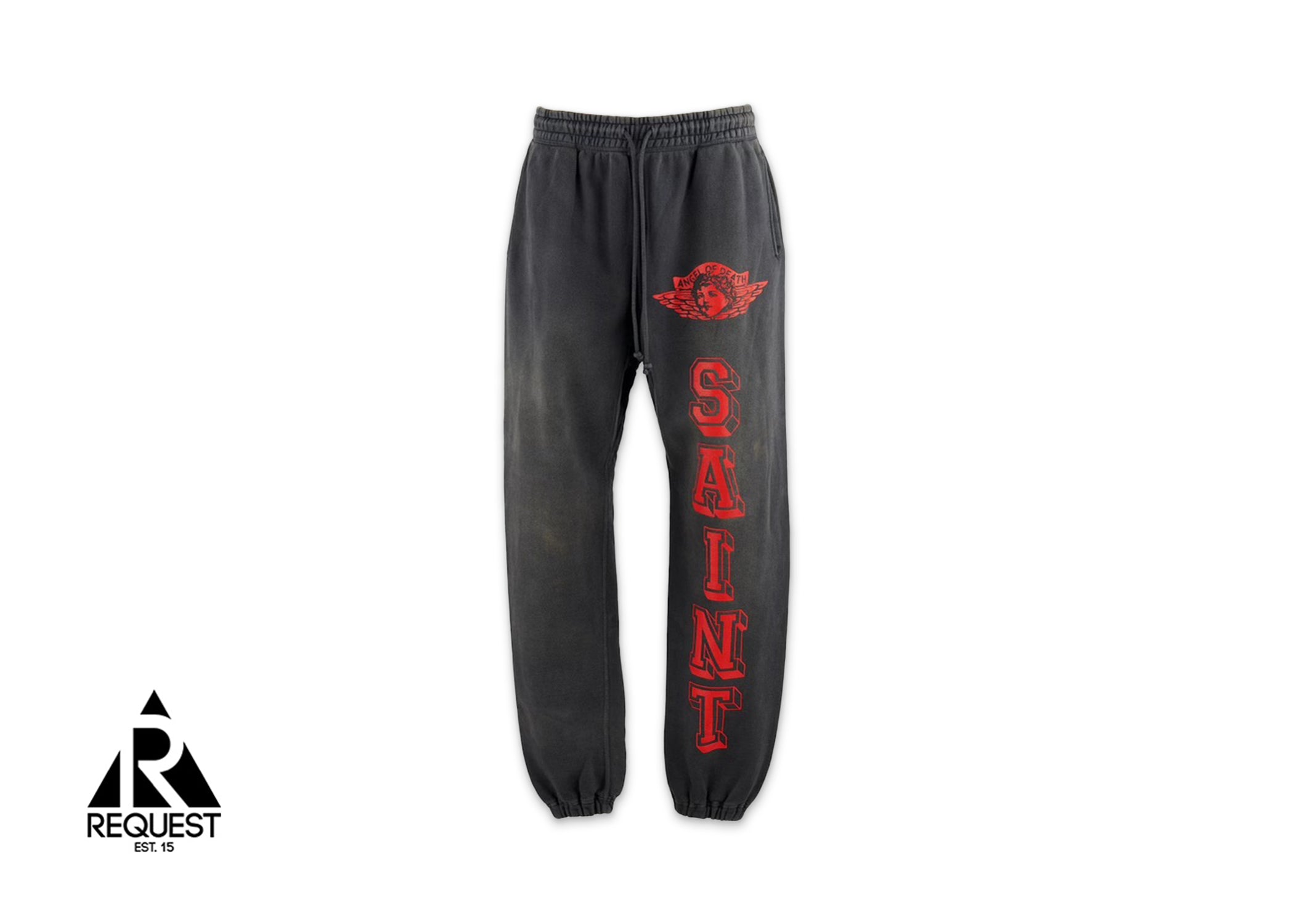 Saint Michael Angel Of Death Sweatpants "Black/Red"