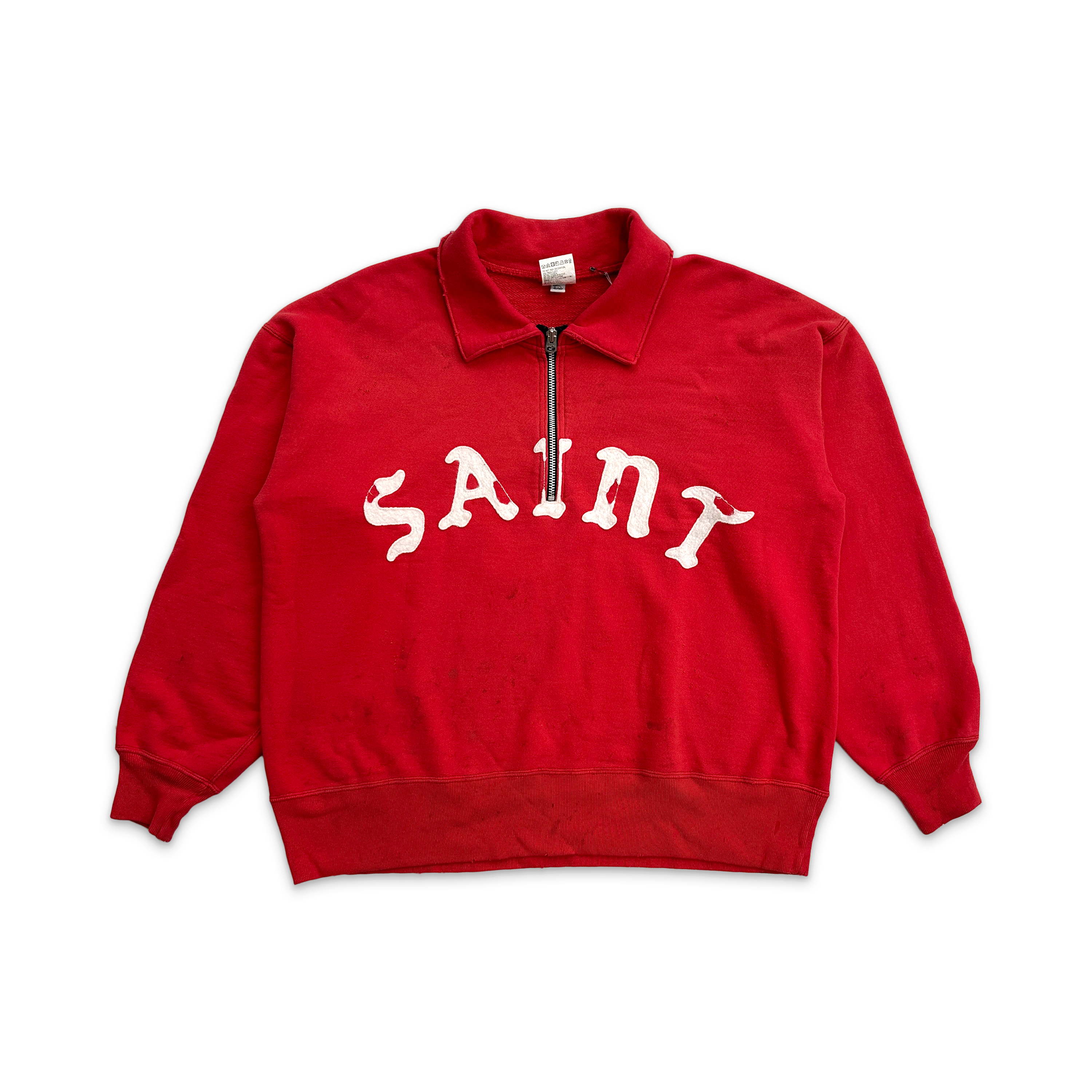 Saint Logo Half Zip "Red"