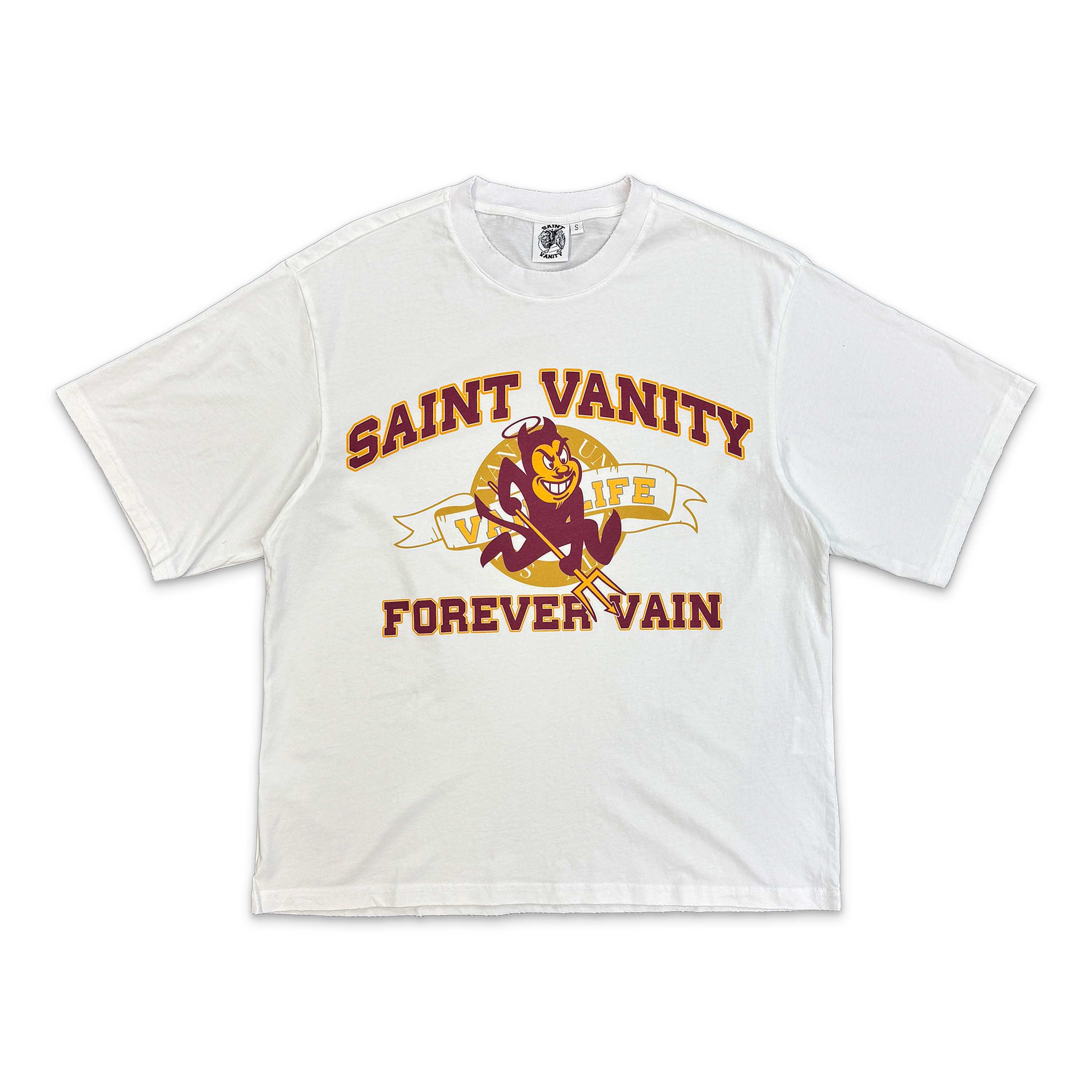 Sun Devil Tee "White/Maroon"