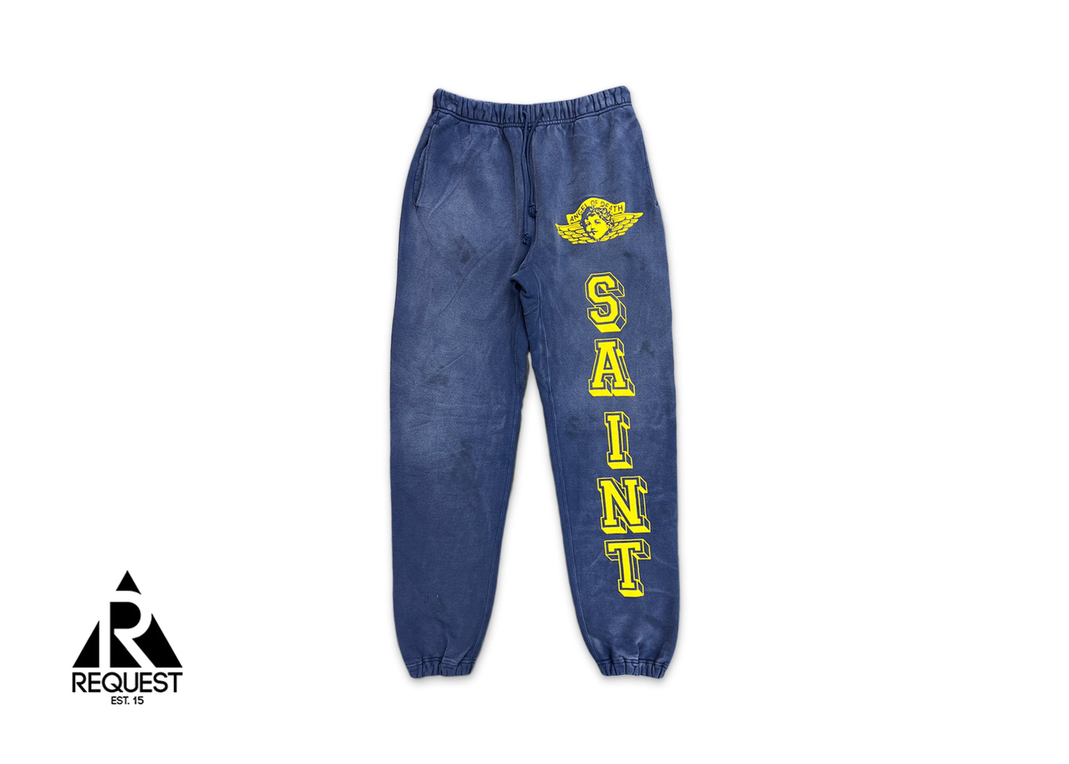 Angel Of Death Sweatpants "Navy/Yellow"