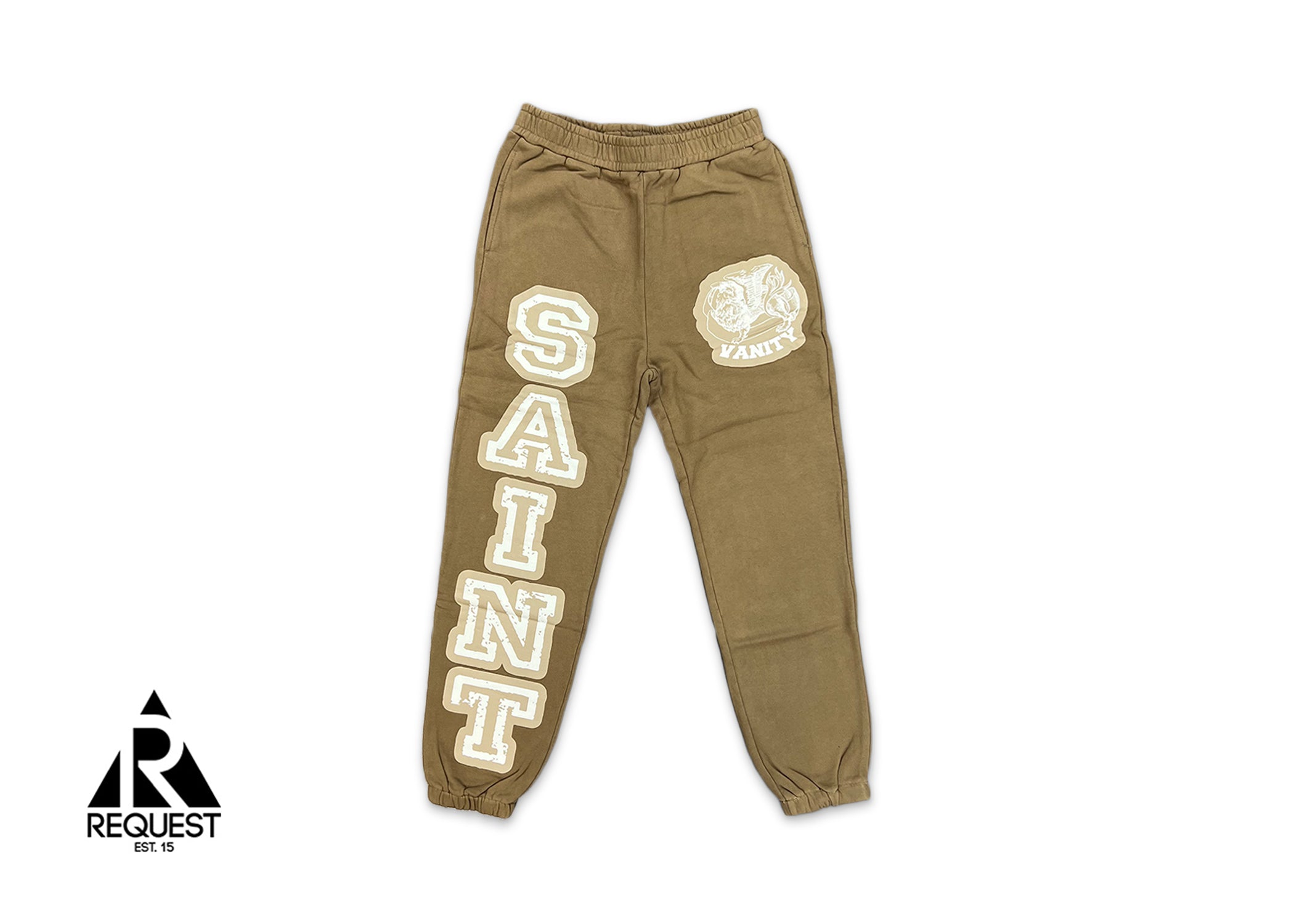Saint Vanity Logo Sweatpants "Tan"