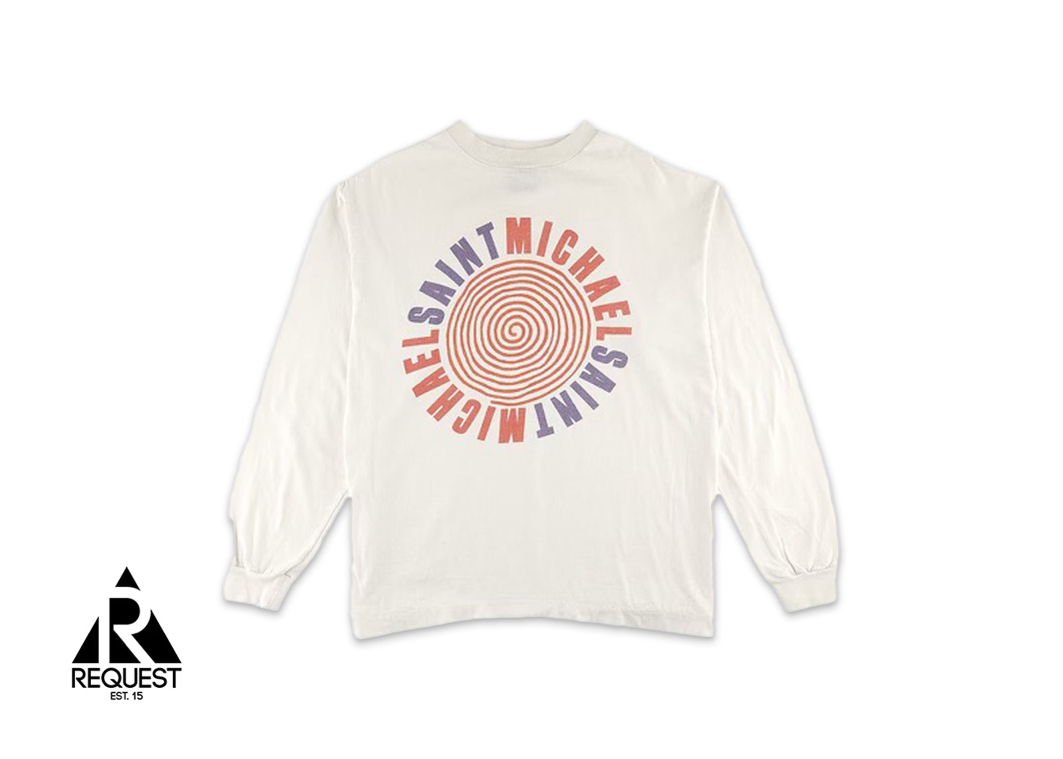 Saint Michael Circle L/S Tee “White”