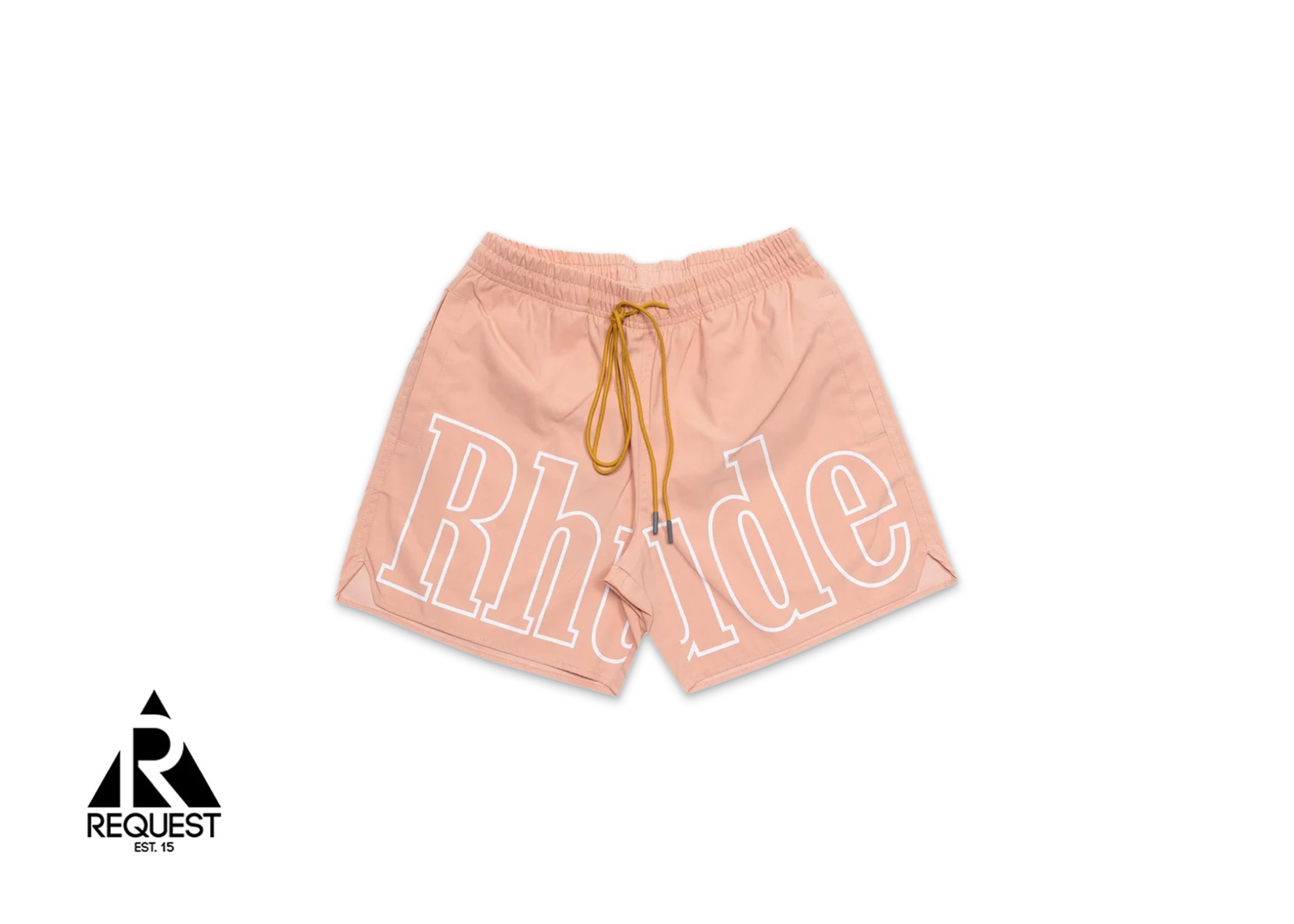 Rhude Logo Swim Shorts “Salmon Pink”