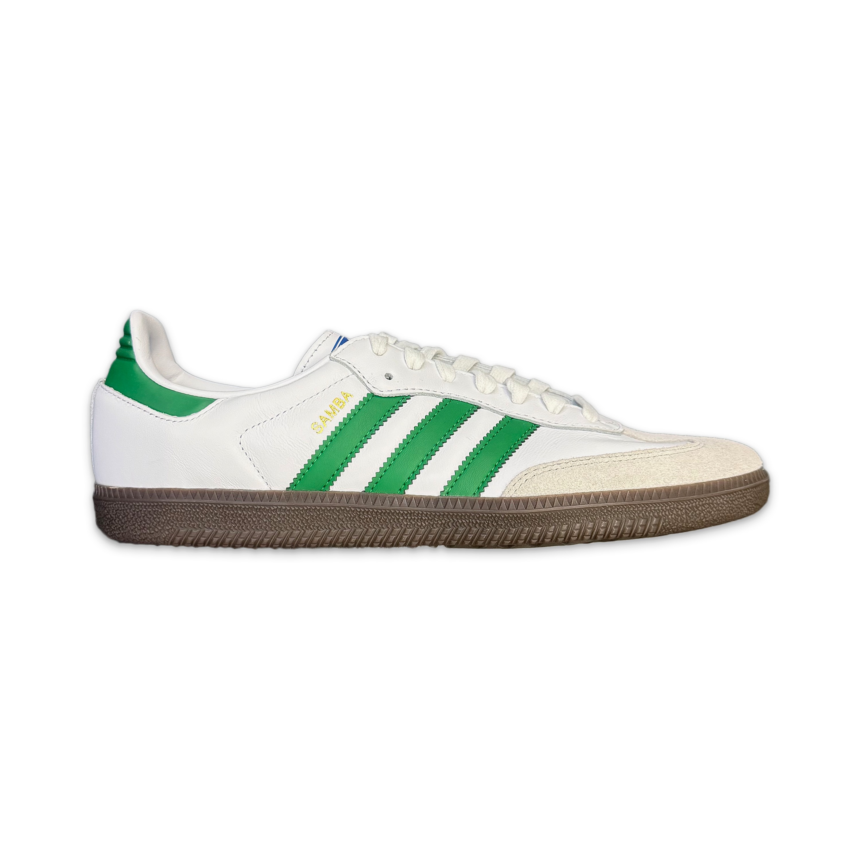 Adidas Samba OG "Footwear White Green"