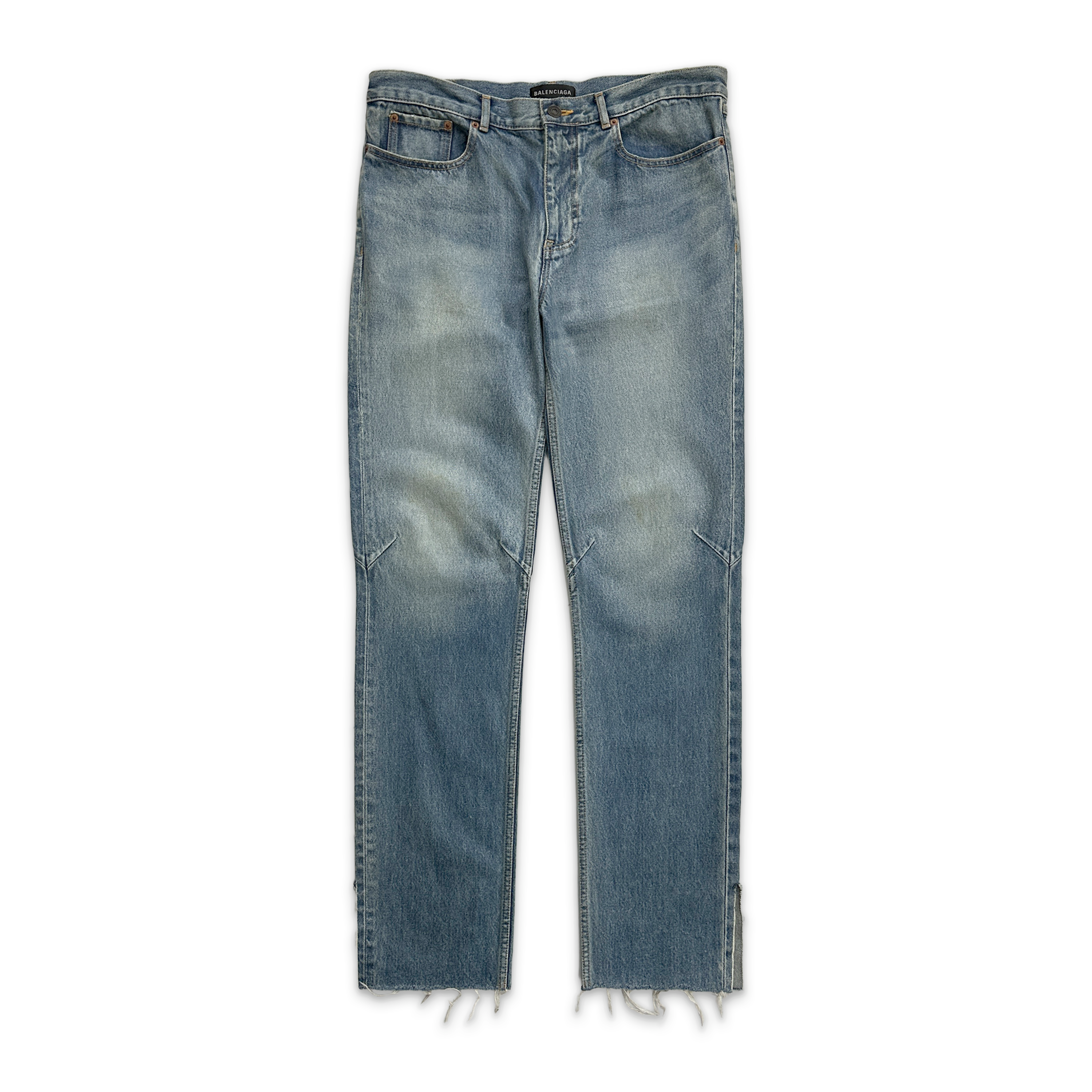 Straight Leg Waxed Denim “Sand Wash"